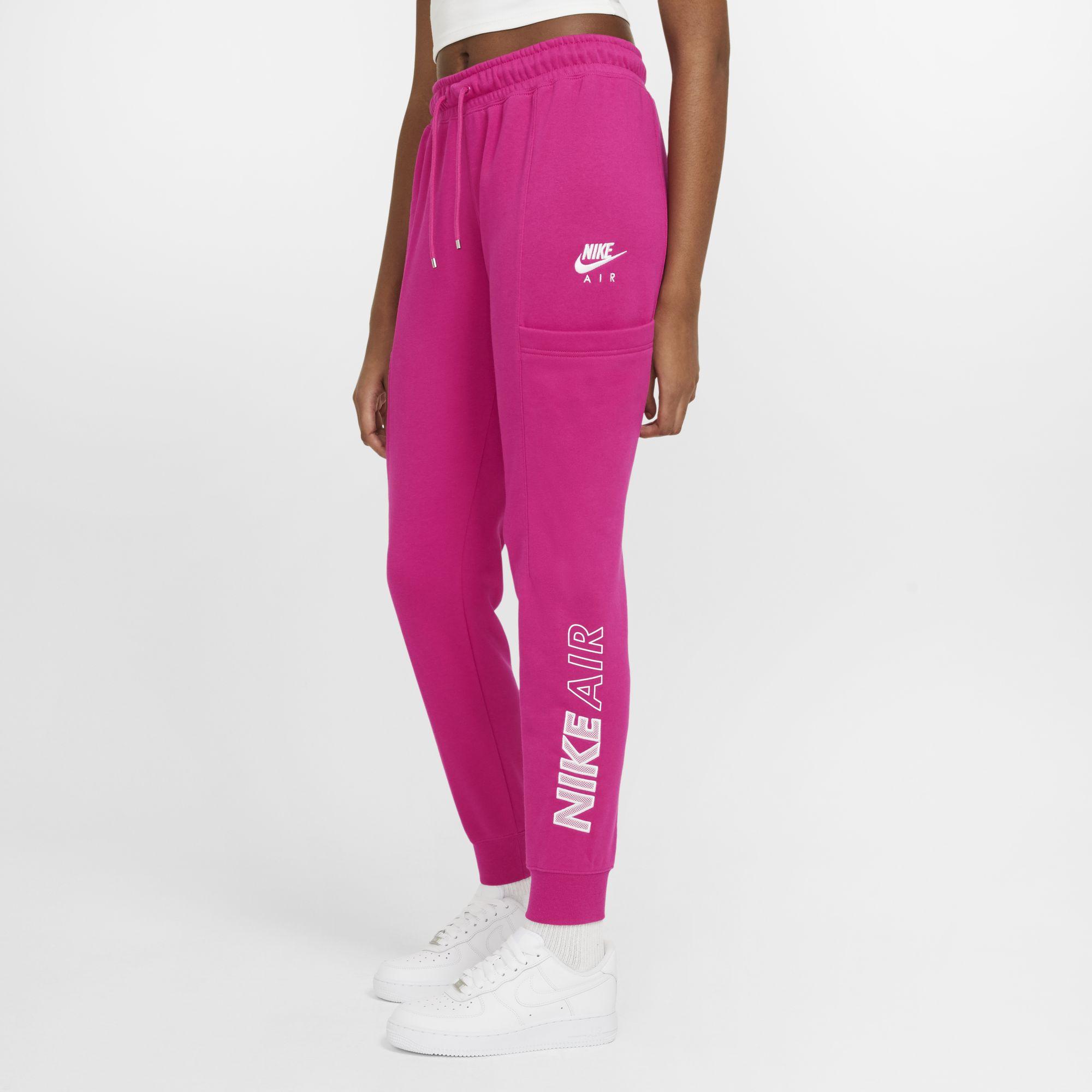Nike Air Fleece Trousers Pink | Lyst 