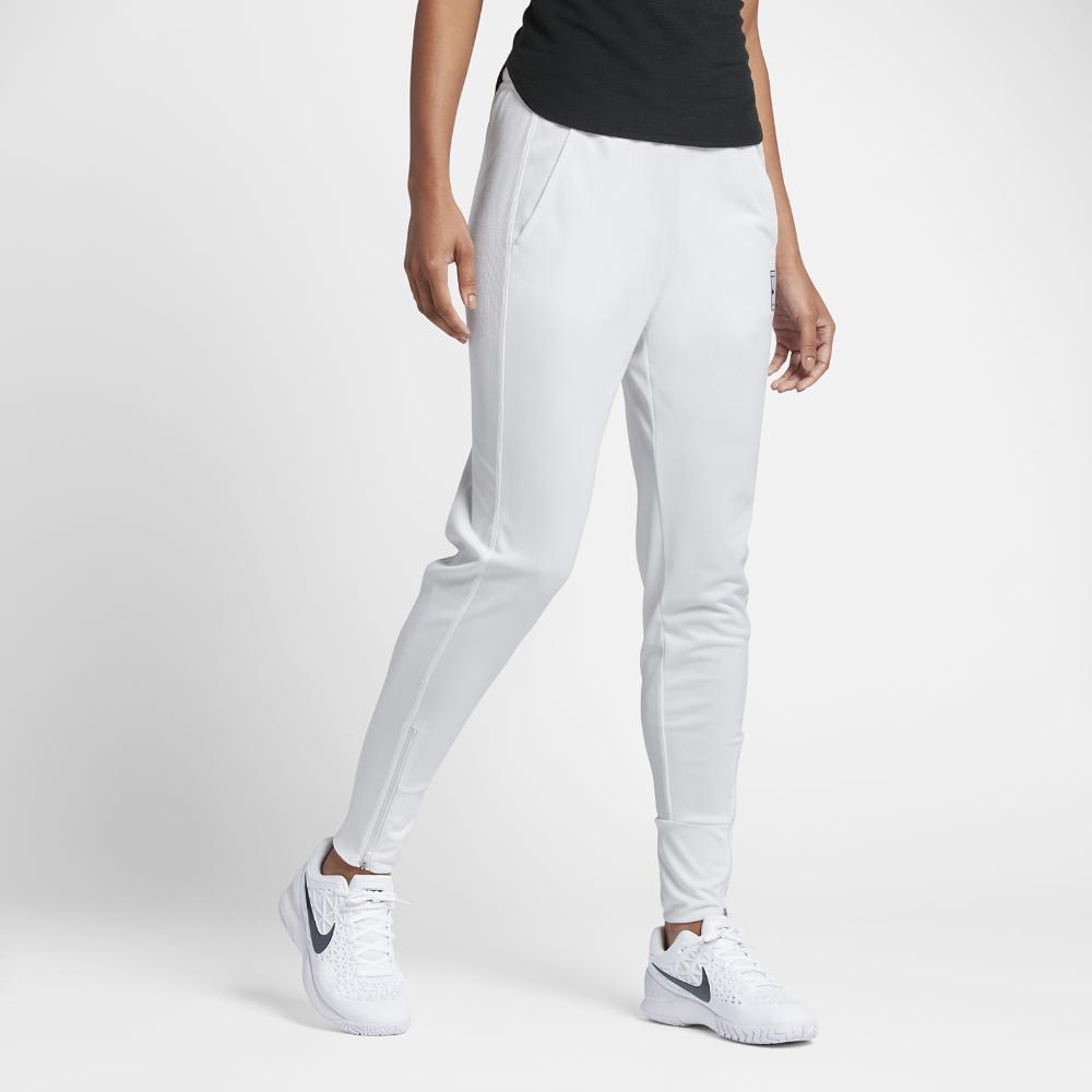 Nike Synthetic Court Dry Women's Tennis Pants in White/Black (White) | Lyst