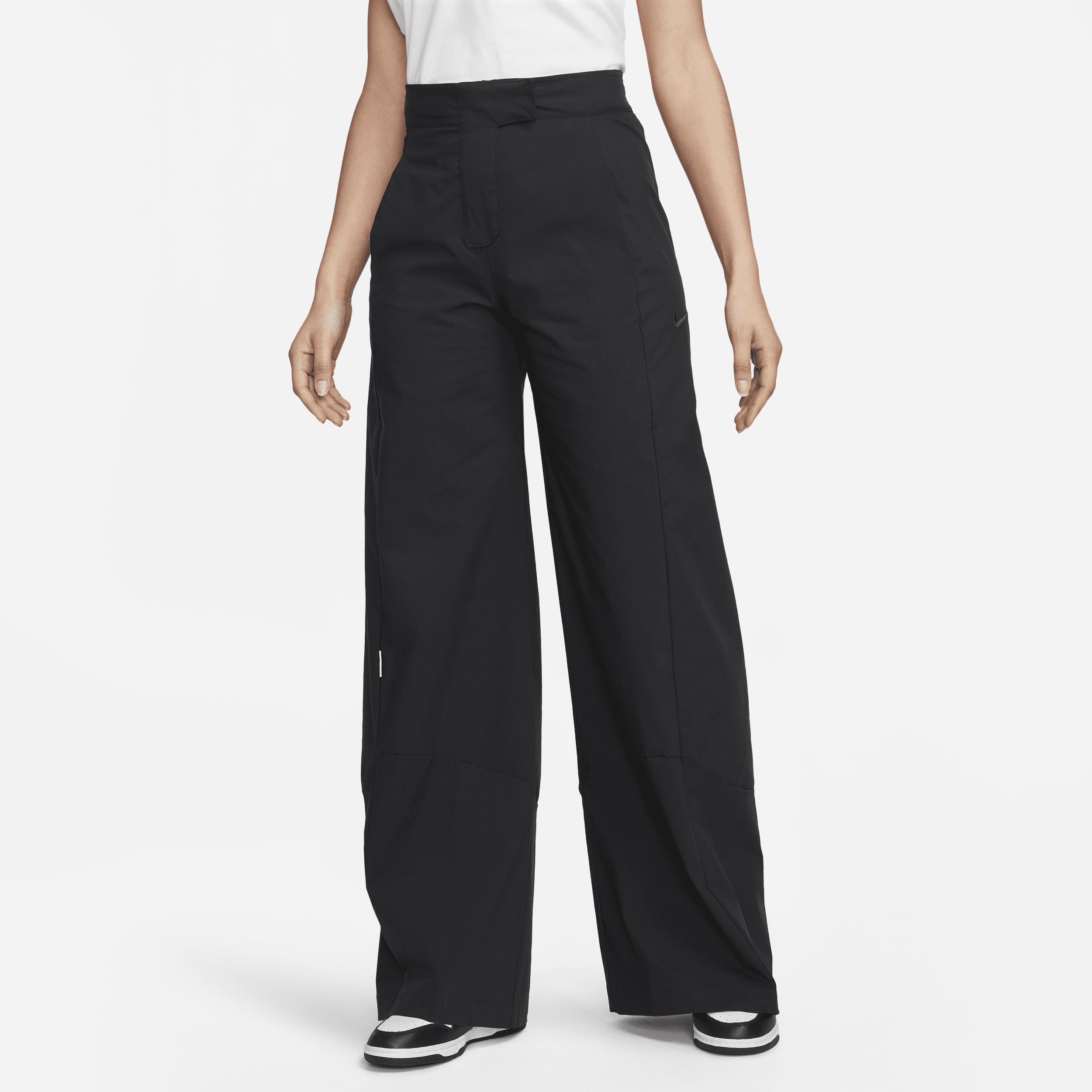 Nike Sportswear Collection High-waisted Wide-leg Woven Pants In Black, |  Lyst