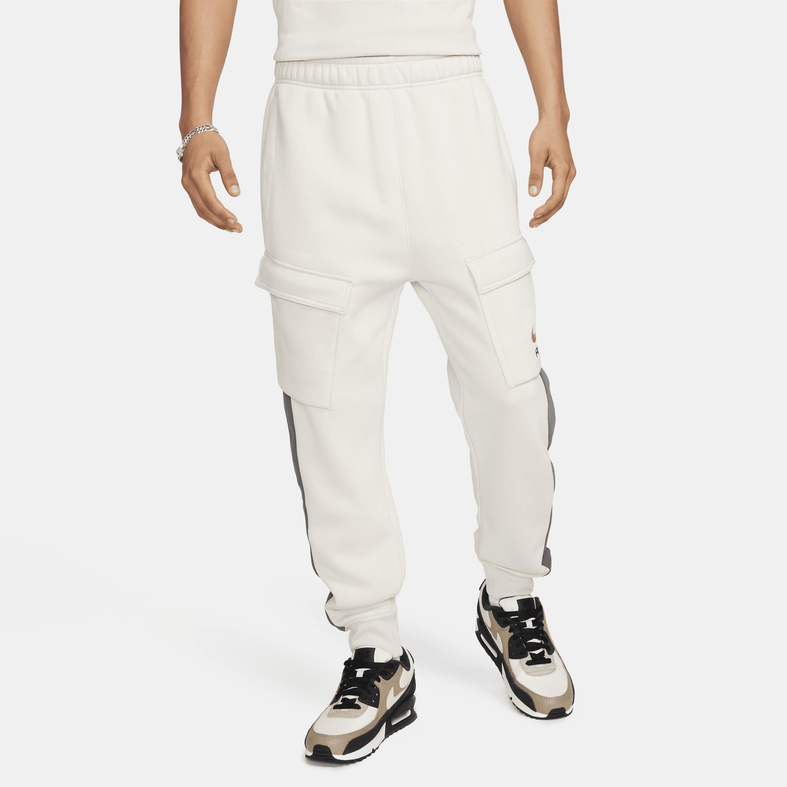 Nike Air Fleece Cargo Trousers in White for Men Lyst UK