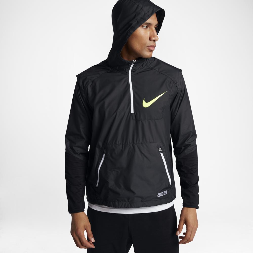Nike Synthetic Shield Vapor Fly Rush Men's Football Jacket in Black for Men  - Lyst