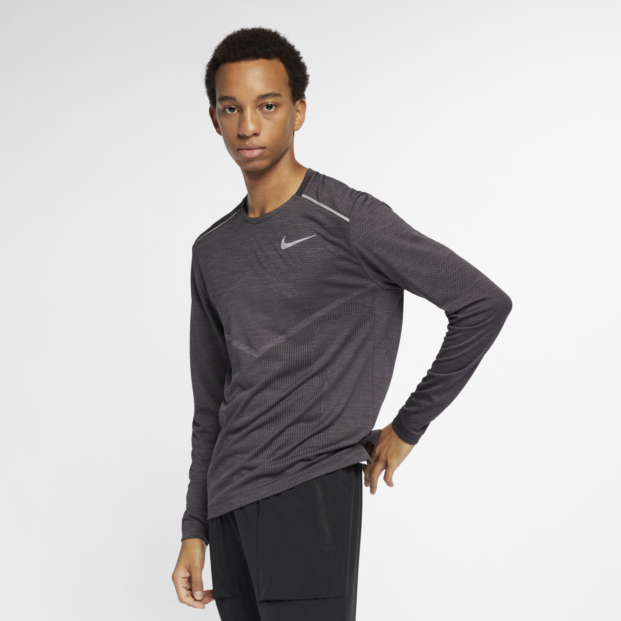 Nike Techknit Ultra Long-sleeve Running Top (black) - Clearance Sale for Men  | Lyst Australia