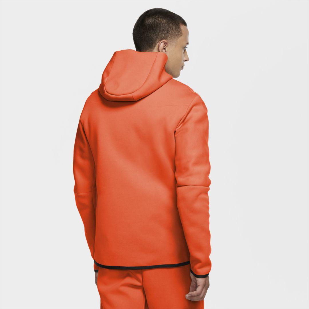 Nike Sportswear Tech Fleece Full-zip Hoodie (electro Orange) for Men | Lyst