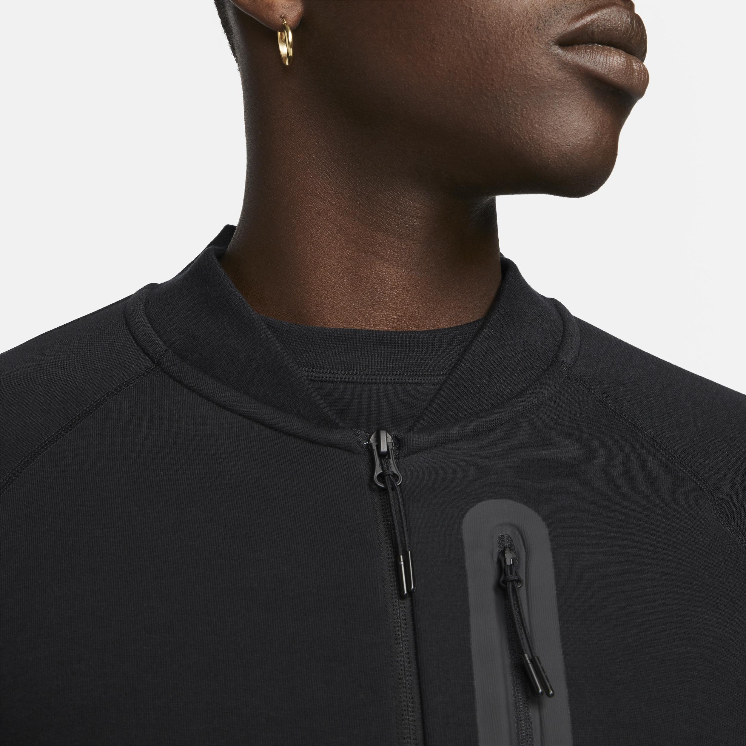Nike Sportswear Tech Fleece Bomber Jacket in Black for Men | Lyst