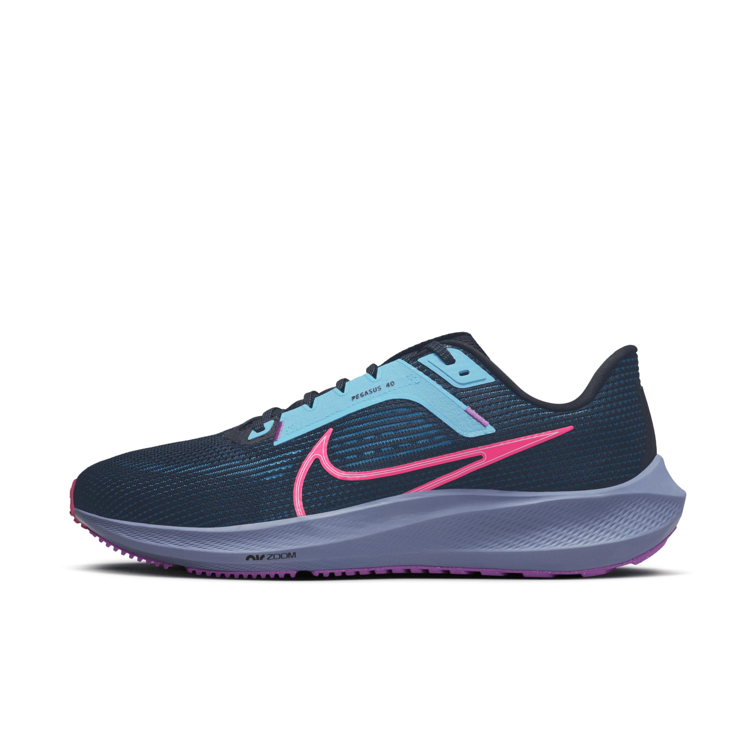 Nike Men's Pegasus 40 (NFL Miami Dolphins) Road Running Shoes in Grey, Size: 10.5 | DZ5997-001