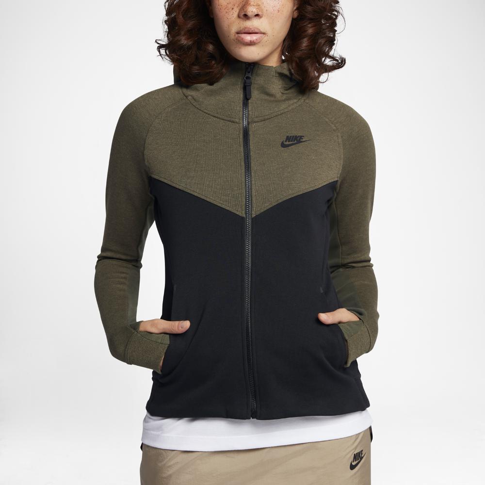 Nike Sportswear Tech Fleece Windrunner Women's Hoodie in Black | Lyst