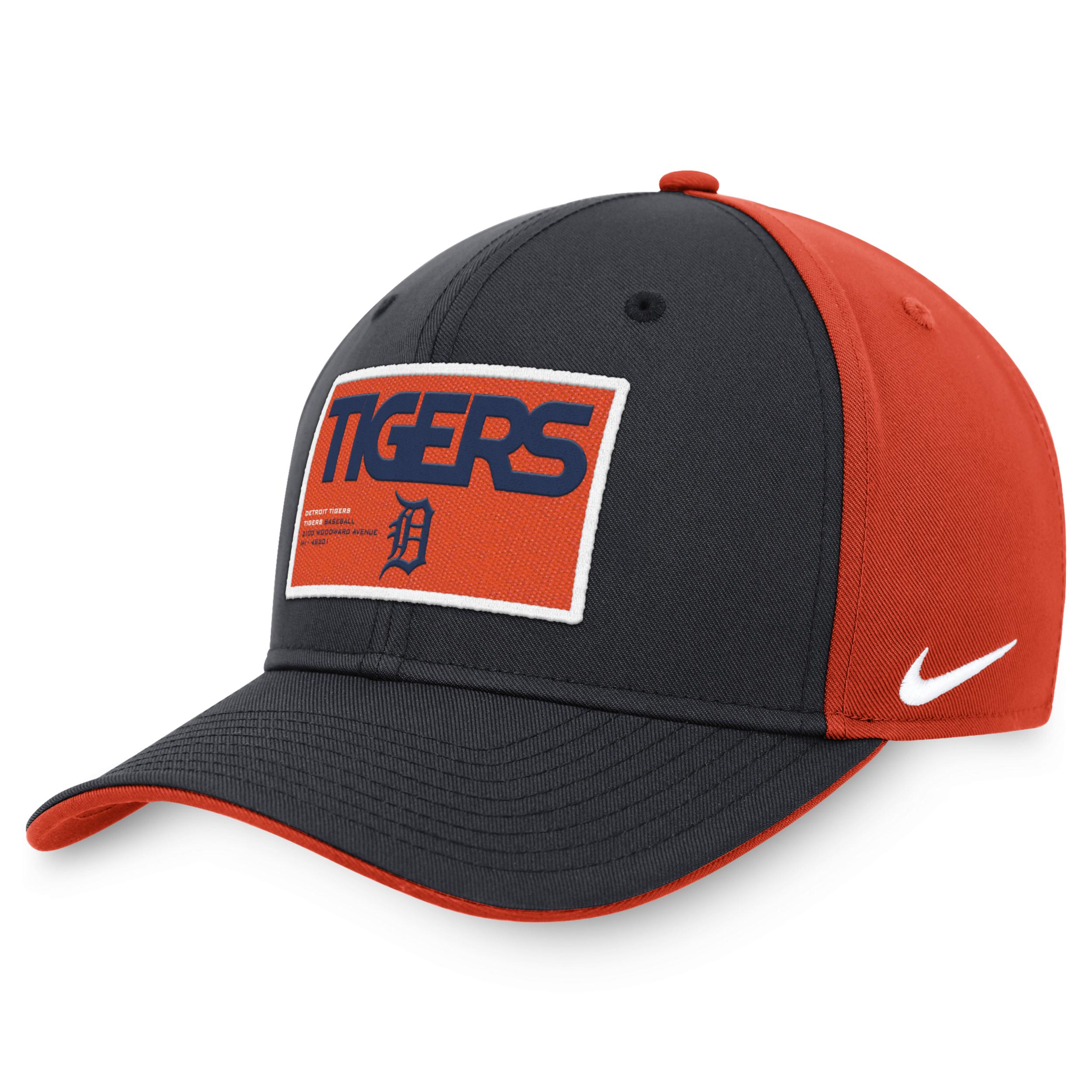 Men's Detroit Tigers Logo Nike Navy Heritage 86 Adjustable Hat