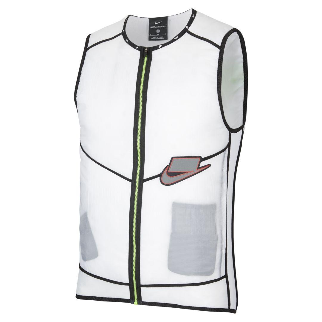 Nike Synthetic Aerolayer Wild Run Running Vest in White for Men - Save 61% - Lyst