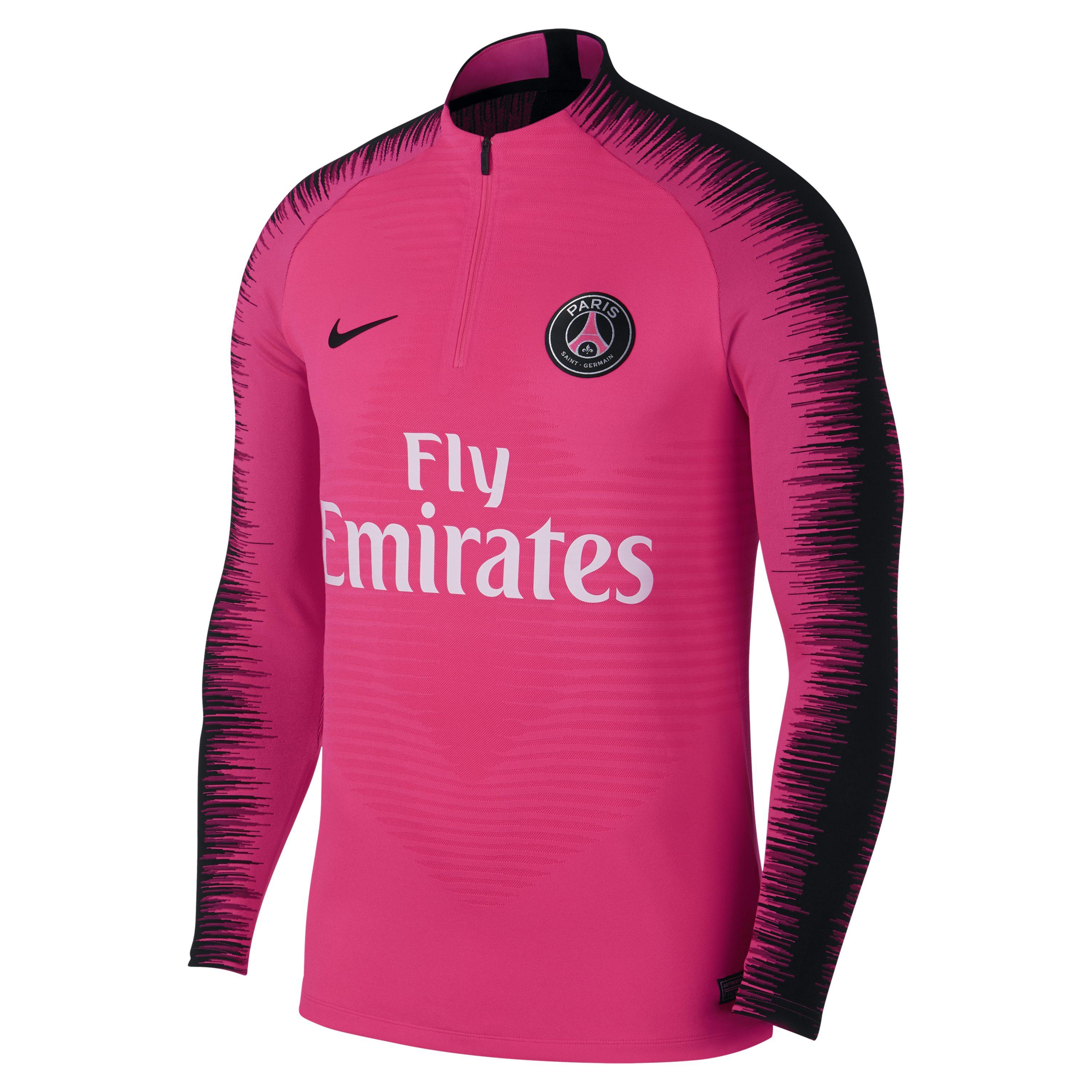 Nike Paris Saint germain Vaporknit Strike Drill Long sleeve Football Top in Pink for Men Lyst UK