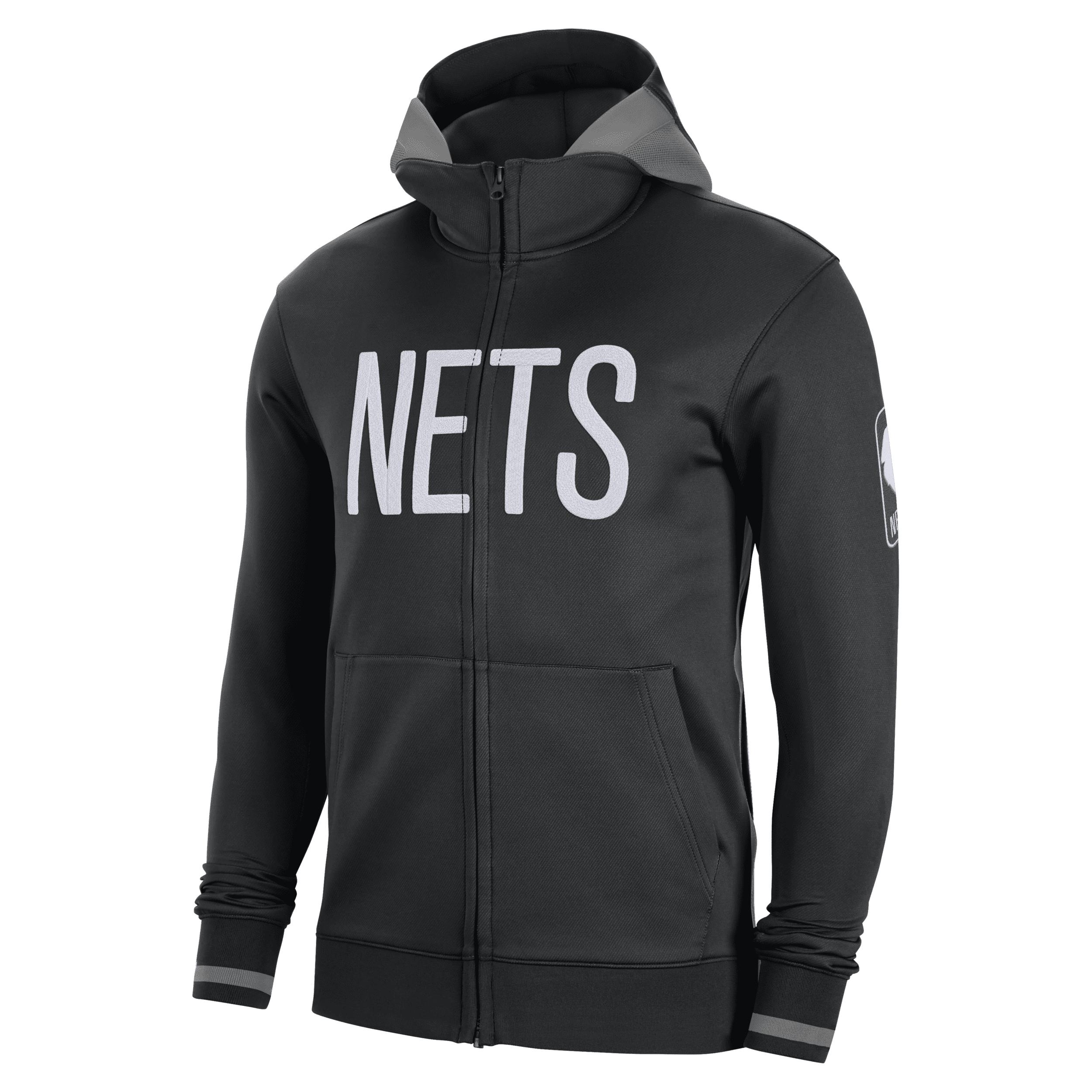 Nike Brooklyn Nets Showtime Dri-fit Nba Full-zip Hoodie in Gray for Men ...