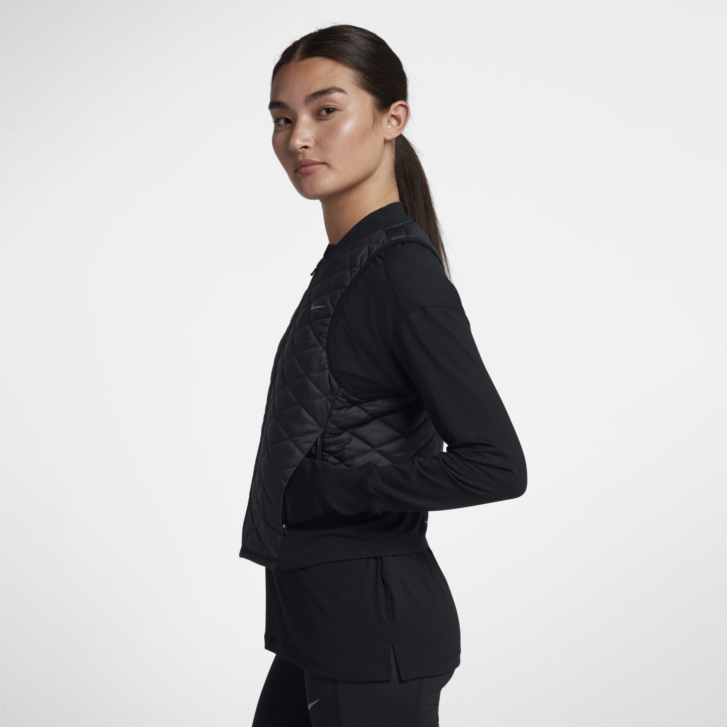 Nike Aerolayer Women's Running Gilet Vest, Black, XS