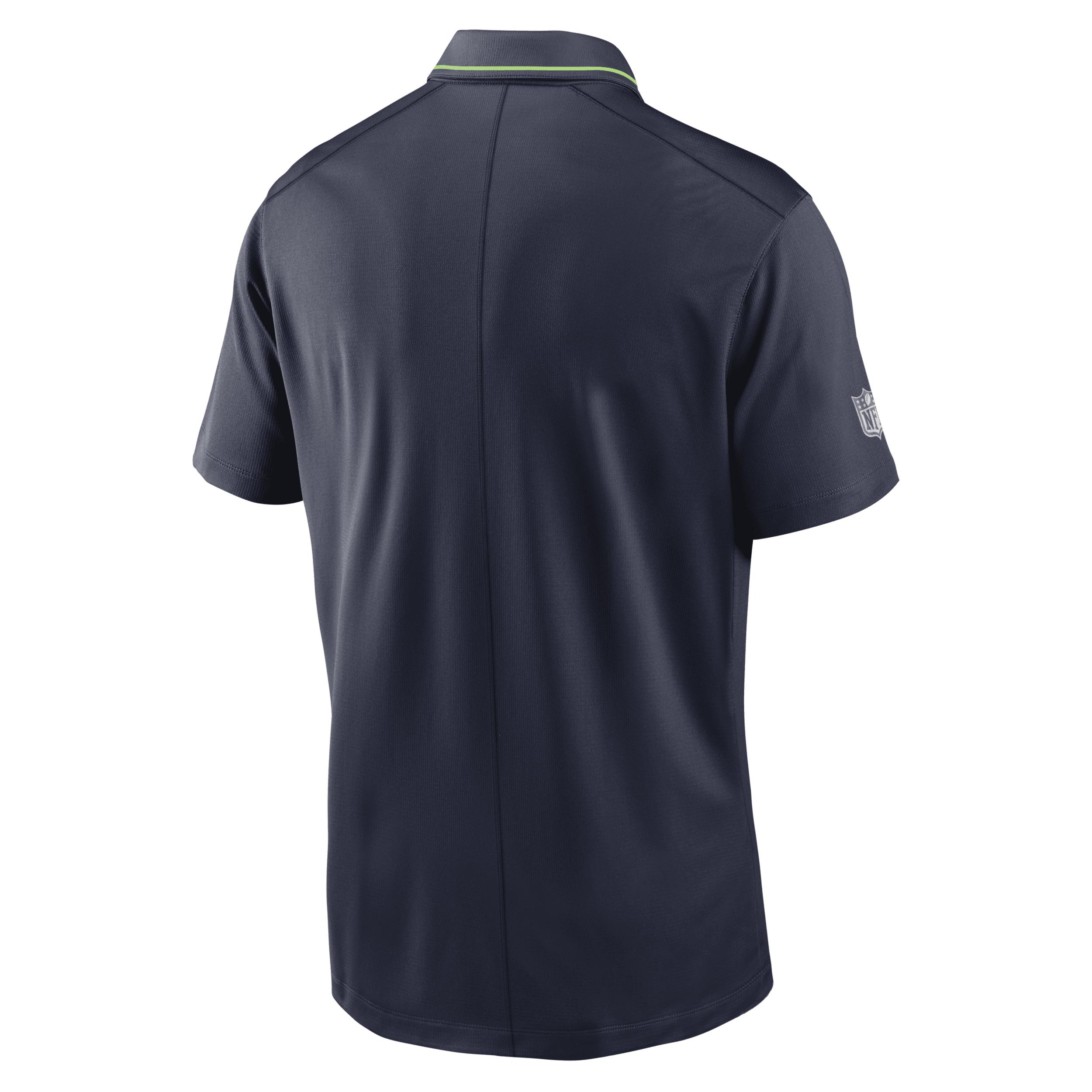 Seattle Seahawks Nike Sideline Dri-FIT Coach Short Sleeve Polo - Mens