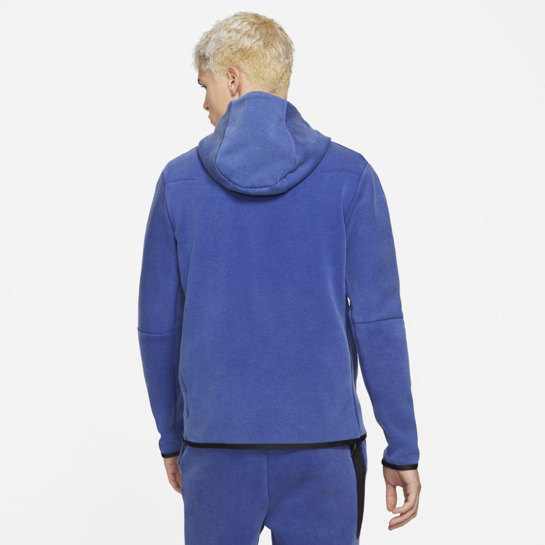 Børnepalads Mening initial Nike Sportswear Tech Fleece Washed Full-zip Hoodie in Blue for Men | Lyst
