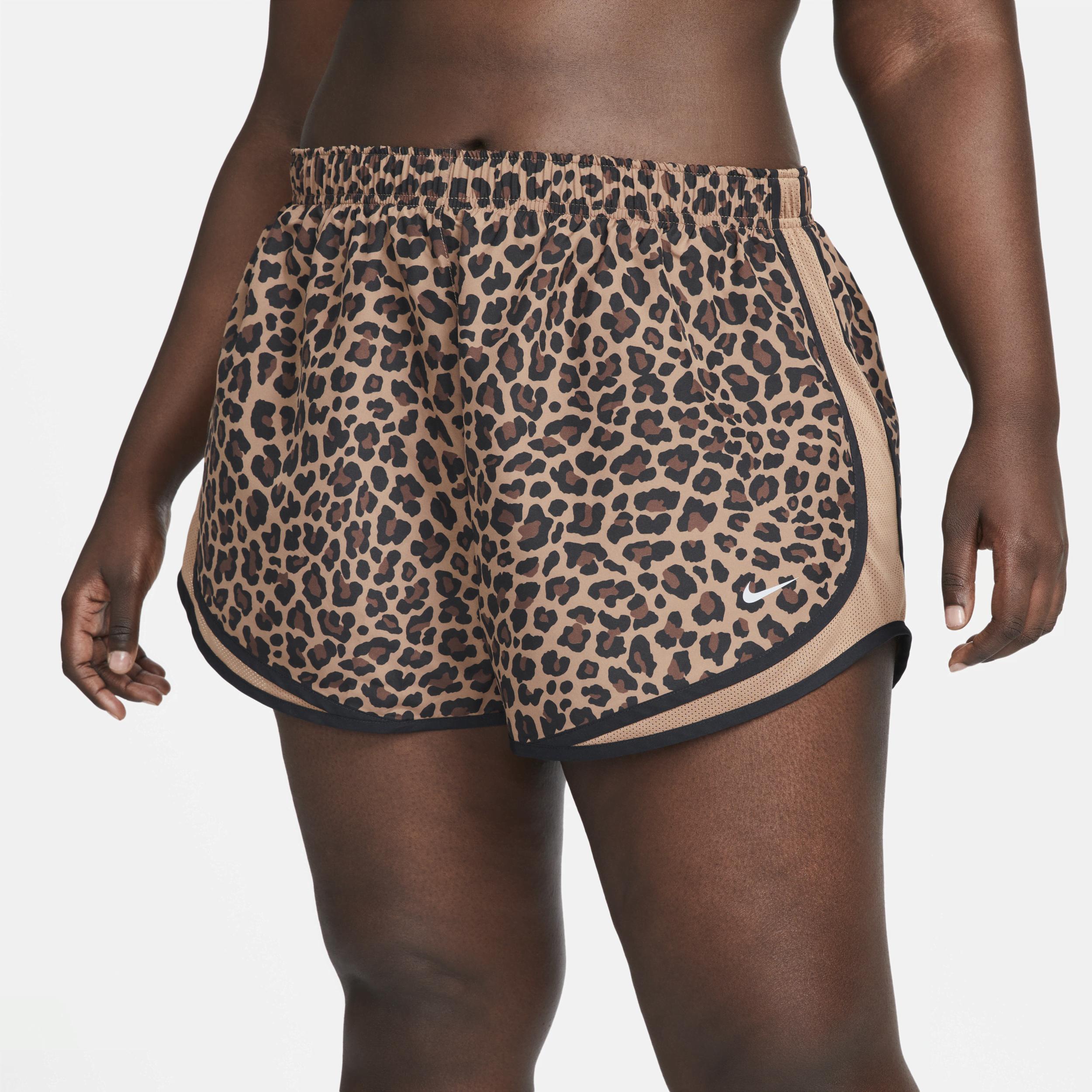 Wings Maestro kranium Nike Dri-fit Tempo Leopard-print Shorts (plus in Brown | Lyst