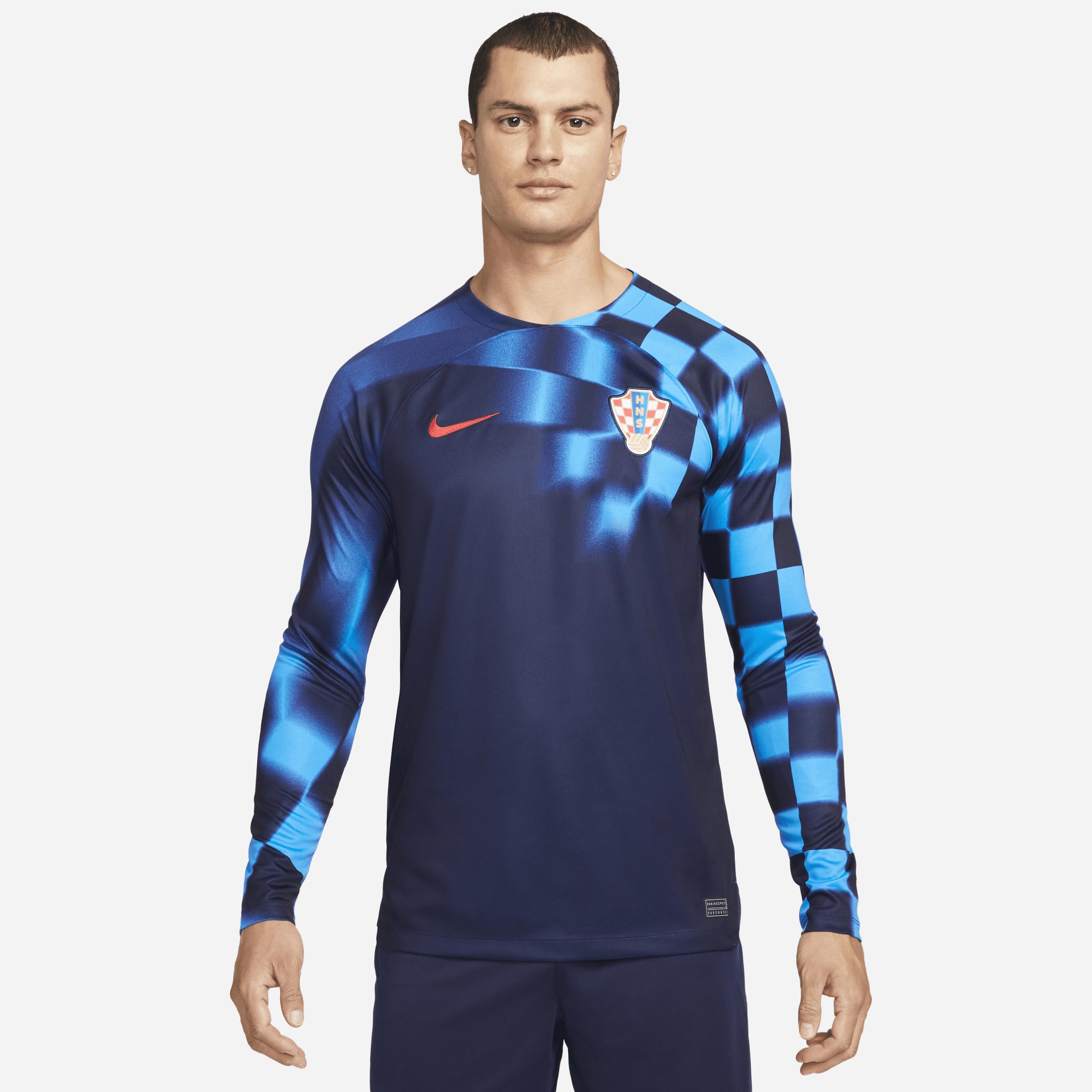 Nike Croatia 2022/23 Stadium Away Dri-fit Long-sleeve Soccer Jersey In  Blue, for Men | Lyst