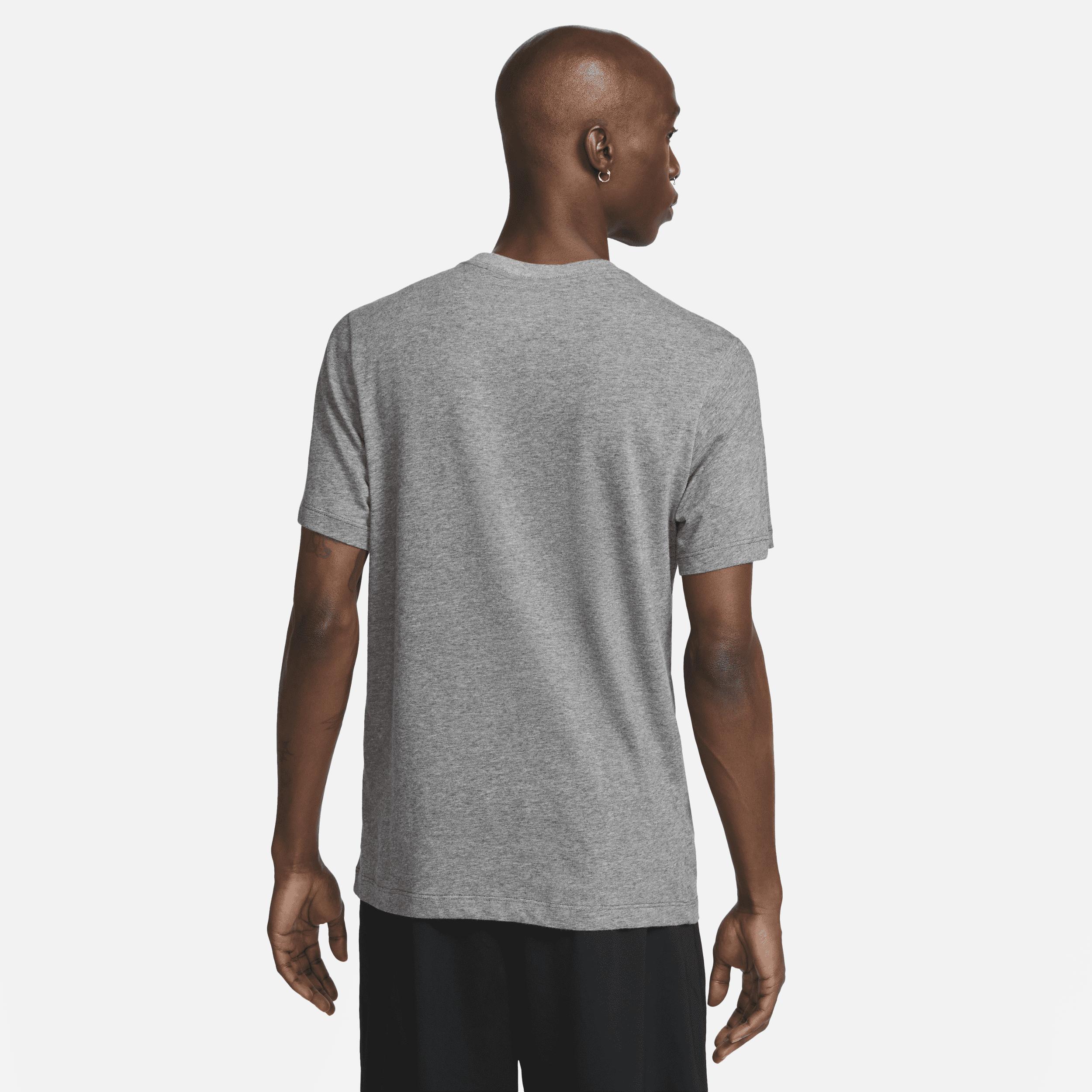 Nike Dri-fit Fitness T-shirt In Grey, in Gray for Men | Lyst