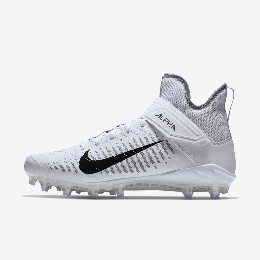 Nike Synthetic Alpha Menace Pro 2 Mid Football Cleat - Shoes in White for  Men | Lyst