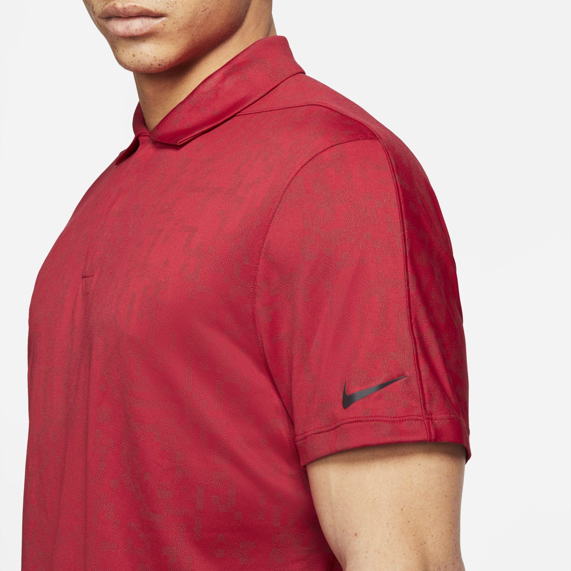 Nike Dri-fit Adv Tiger Woods Golf Polo in Red for Men | Lyst Australia