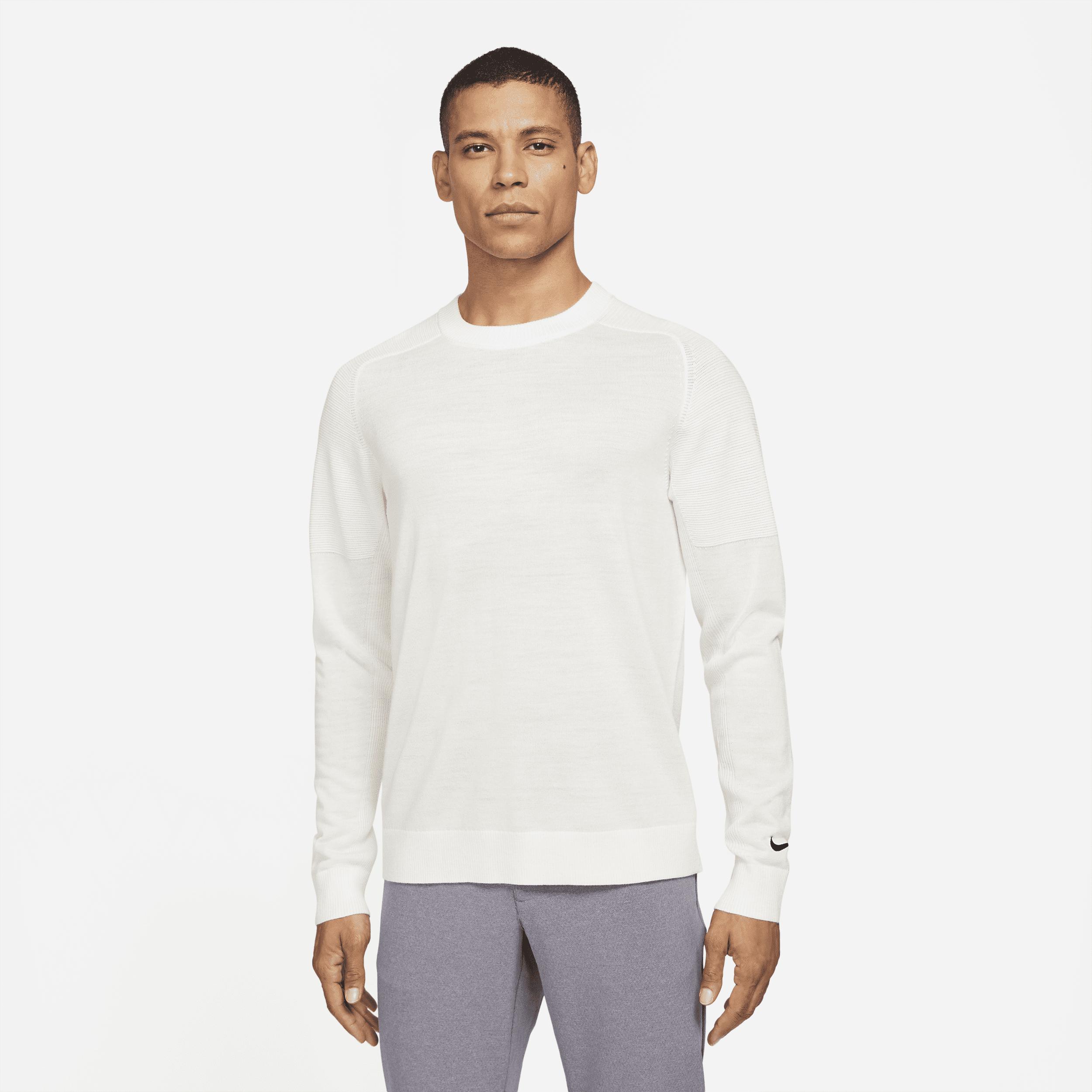 Nike Tiger Woods Knit Golf Sweater in White for Men | Lyst