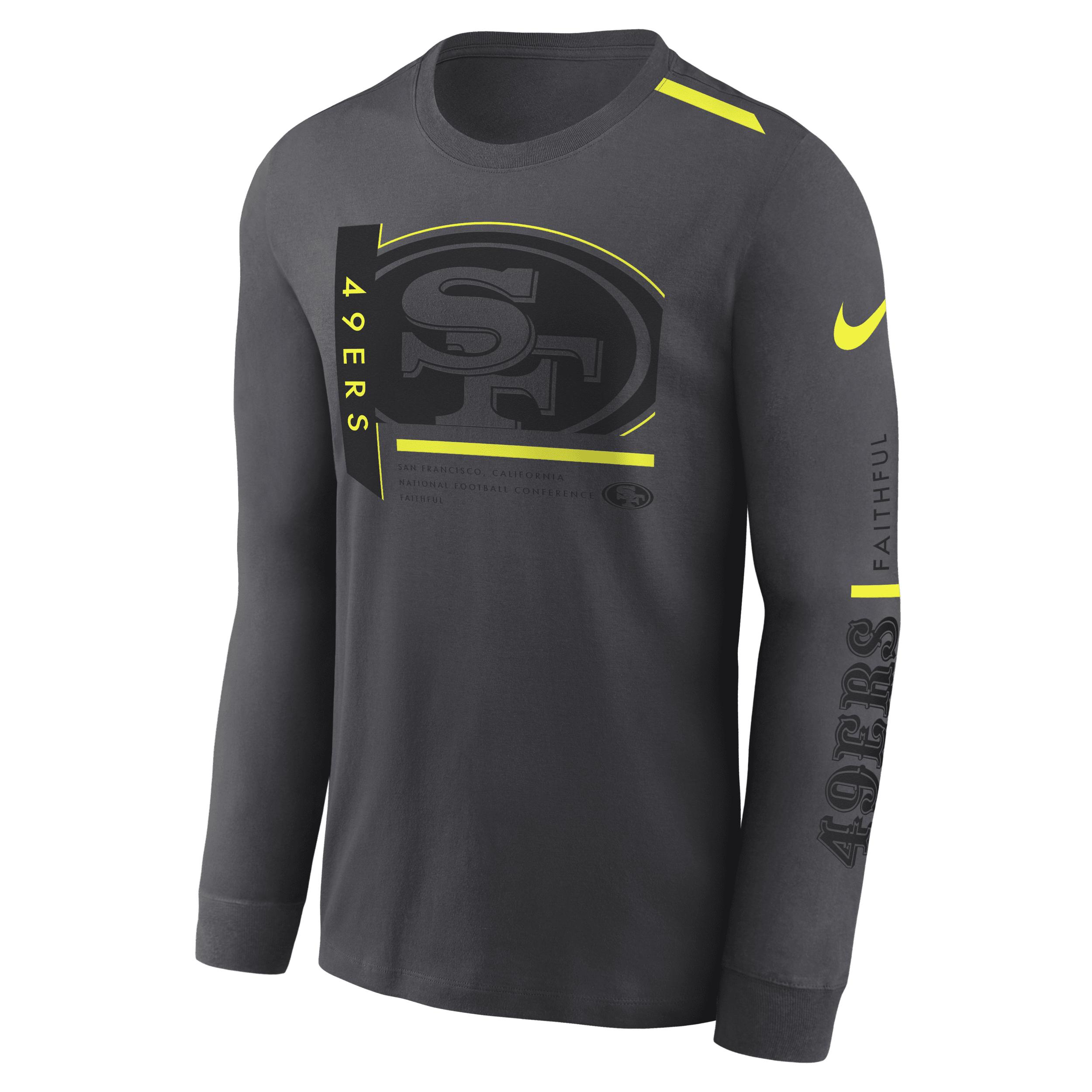 Nike San Francisco 49ers Volt Dri fit Nfl Long sleeve T shirt in