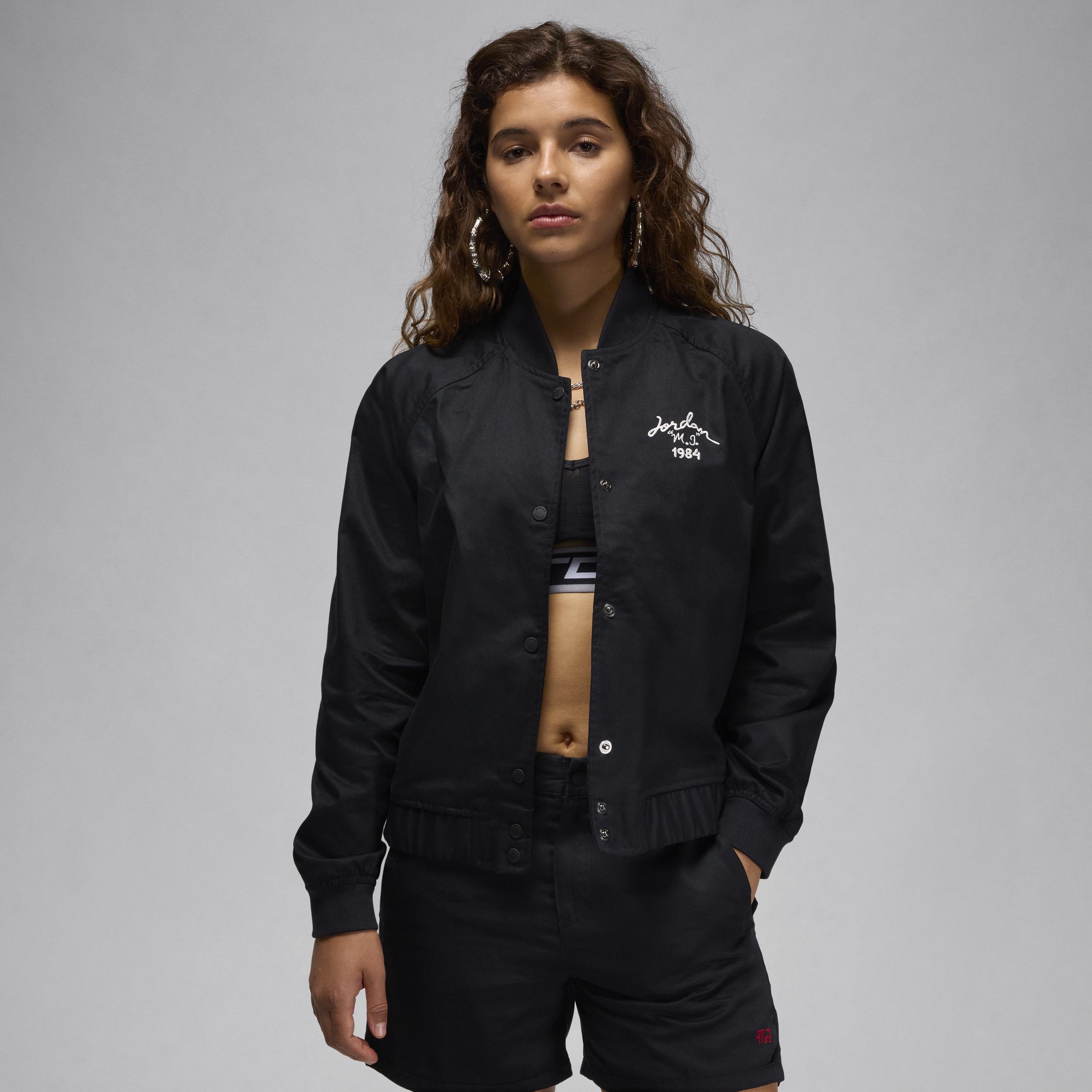 Nike Jordan Varsity Jacket Cotton in Black Lyst UK