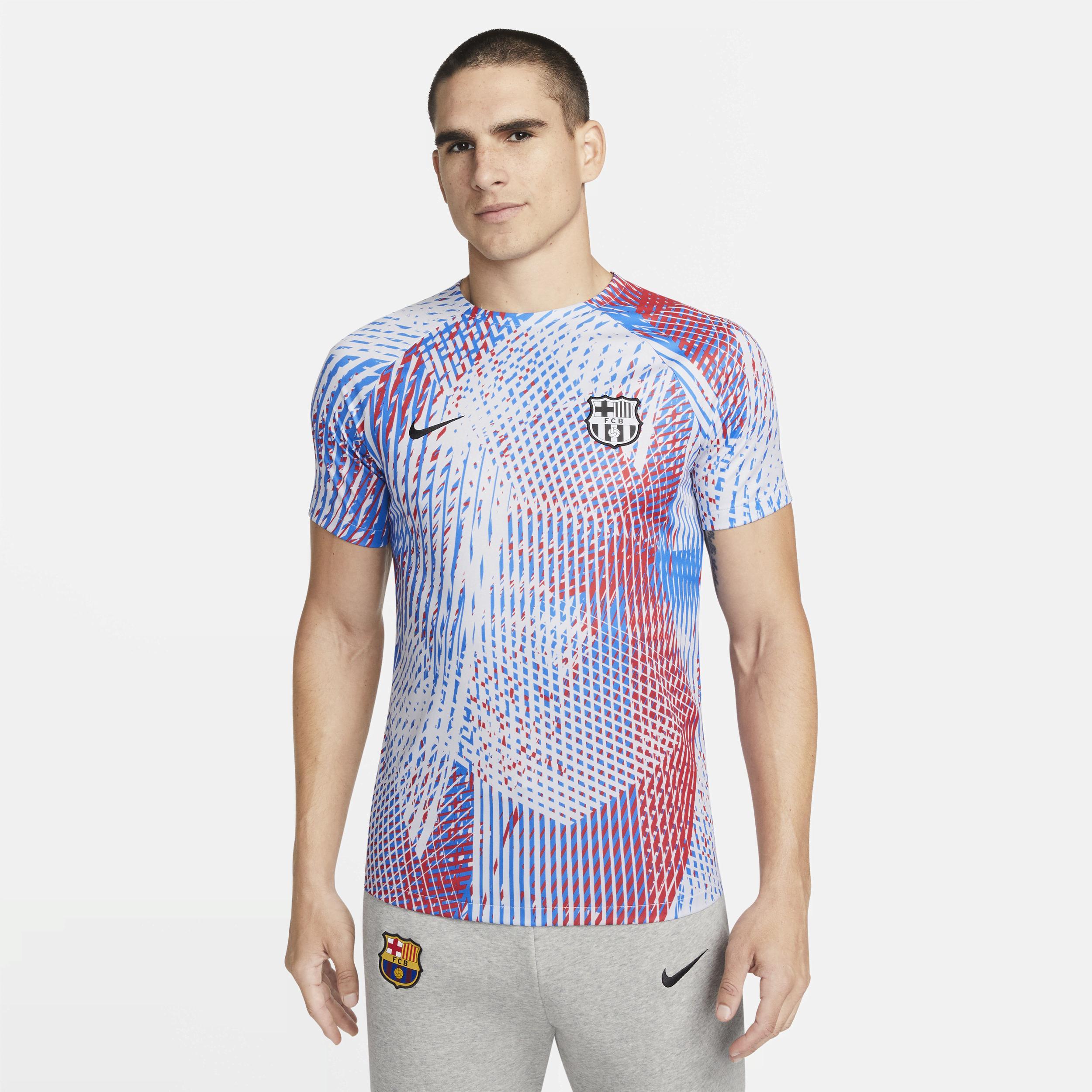 Nike F.c. Barcelona Dri-fit Pre-match Football Top 50% Recycled Polyester  in Blue for Men | Lyst