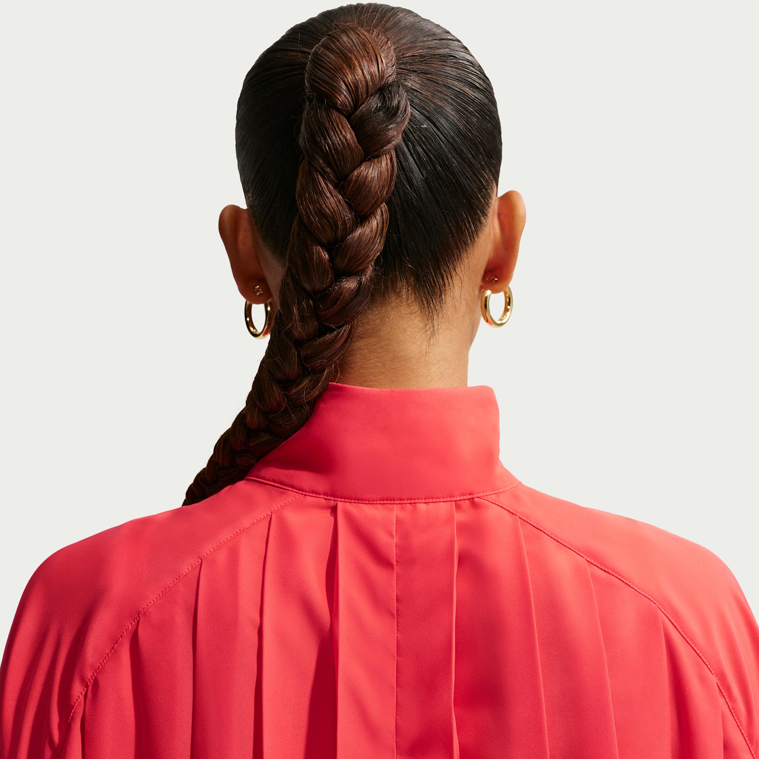 nike long sleeve mini dress Nike Sportswear Women's Oversized Long-Sleeve Pleated Mini Dress