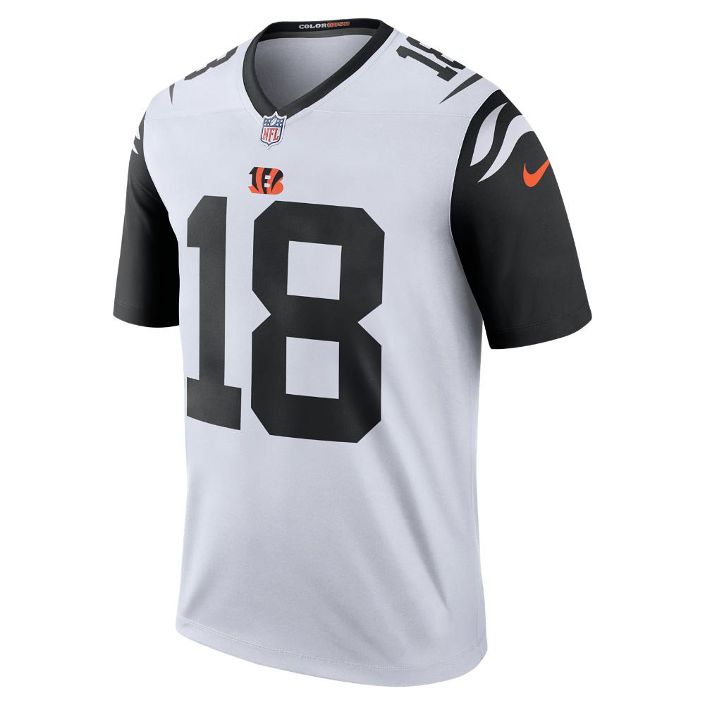 white and black bengals jersey