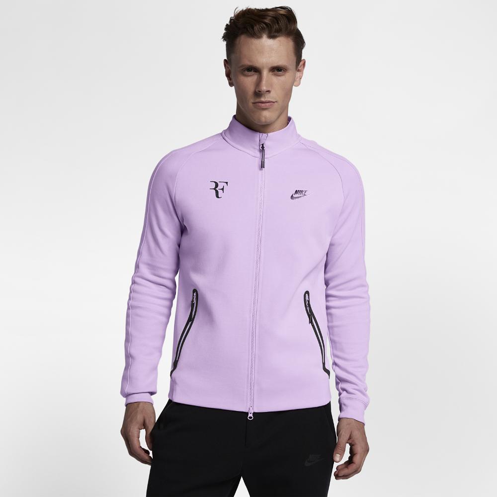 Nike Cotton Court Roger Federer Men's Tennis Jacket in Purple for Men - Lyst