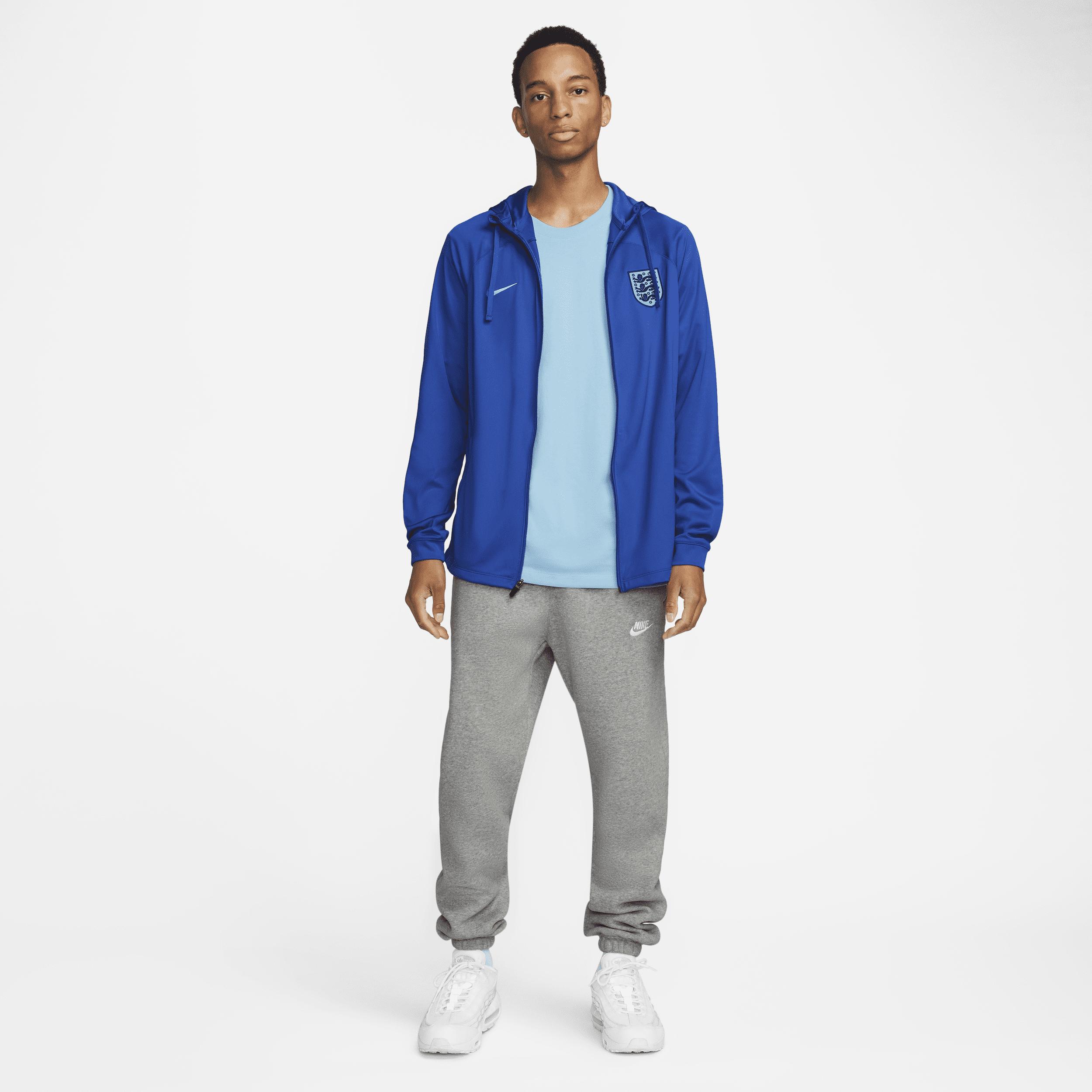 Nike England Strike Dri-fit Hooded Football Tracksuit Jacket in Blue for  Men | Lyst