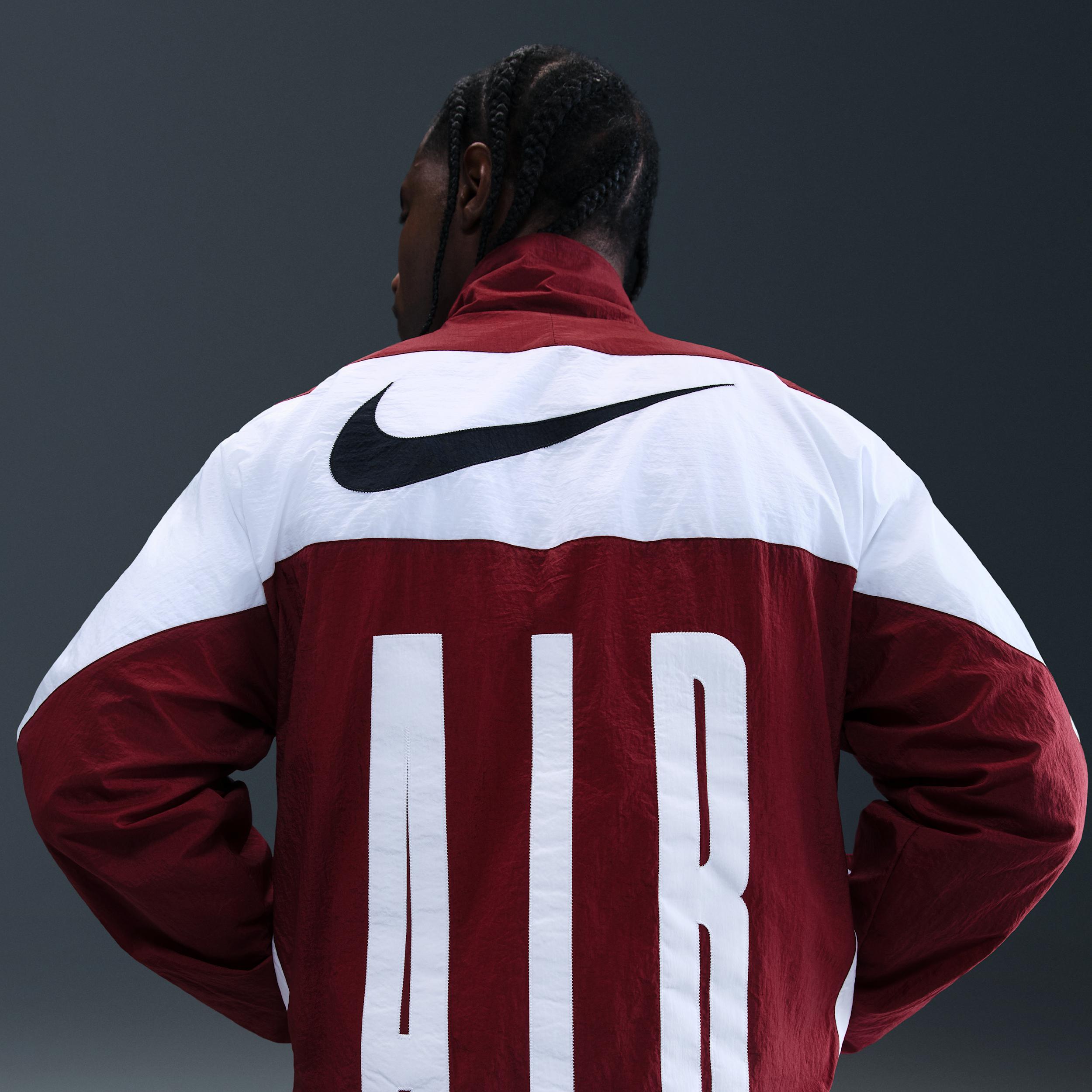 Nike Air Woven Track Jacket in Red for Men | Lyst