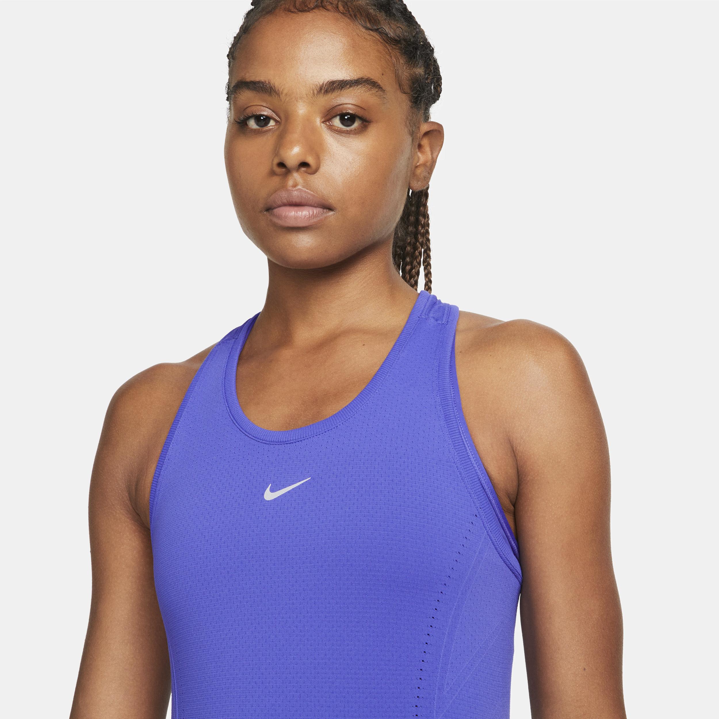 Nike Dri-fit Adv Aura Slim-fit Tank Top In Blue, | Lyst