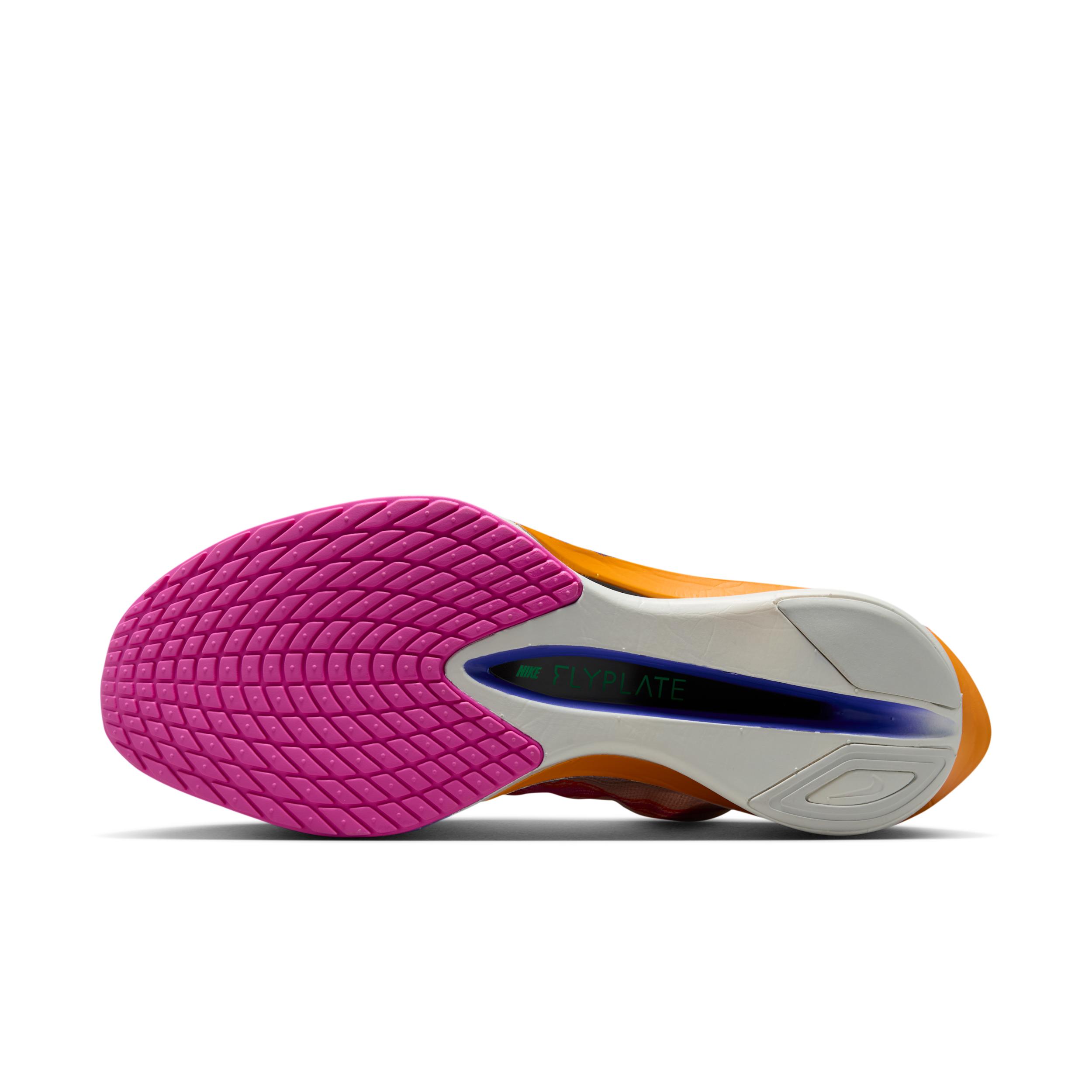 Nike Vaporfly 4 Racing Shoe - Pink with Green Swoosh and Purple/Orange Accents Nike Vaporfly 4 Women - PassaSports.com main image 2