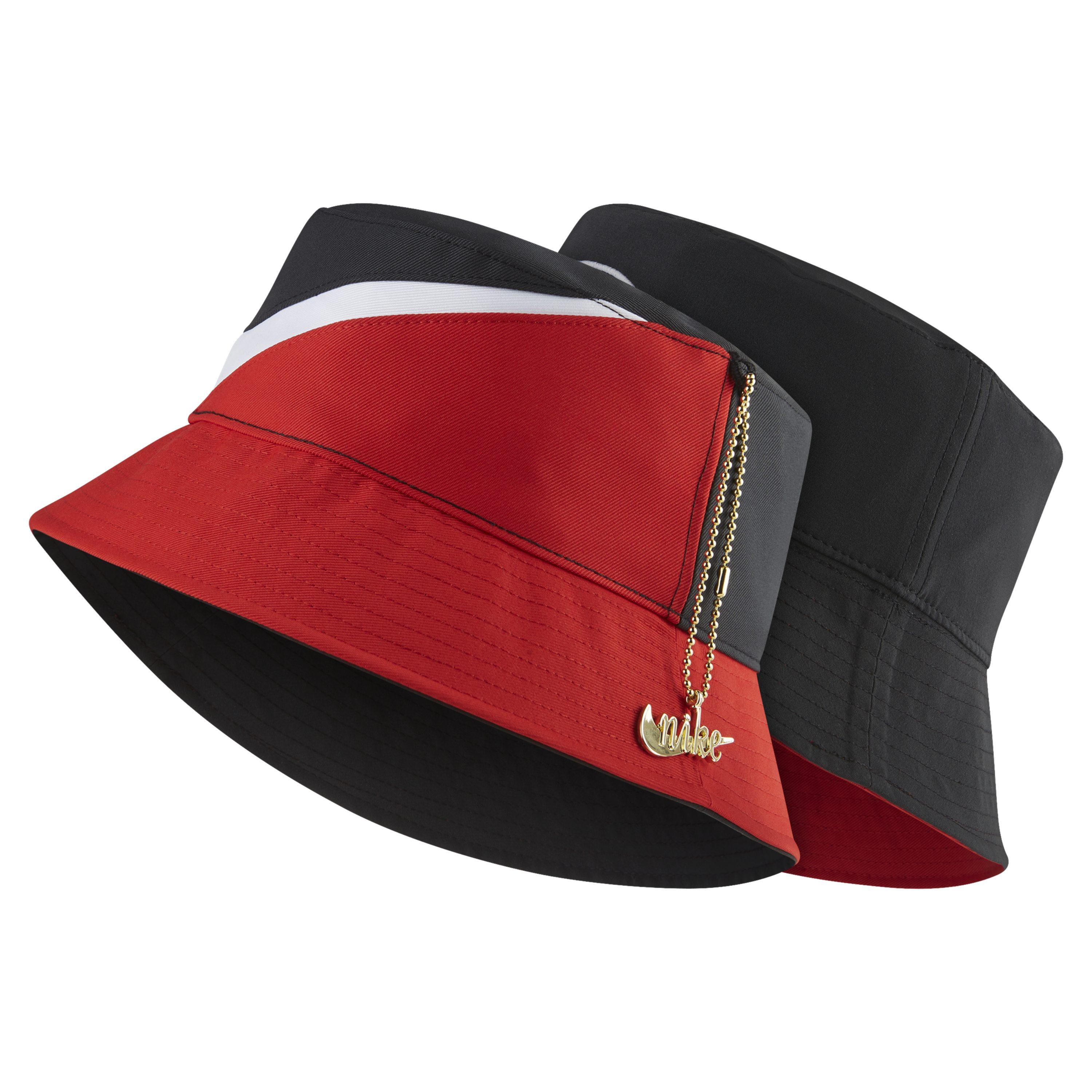 nike bucket hat red