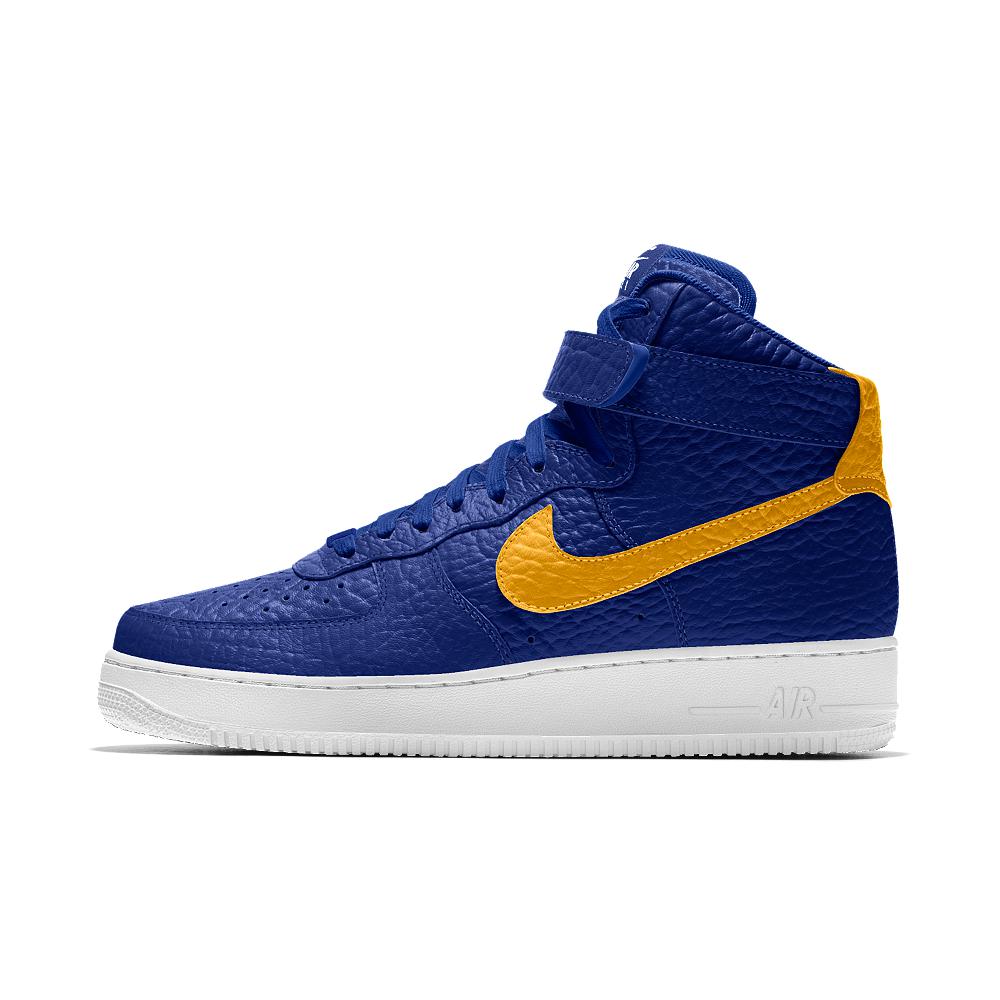 Nike Air Force 1 High Premium Id (golden State Warriors) Men's Shoe in ...