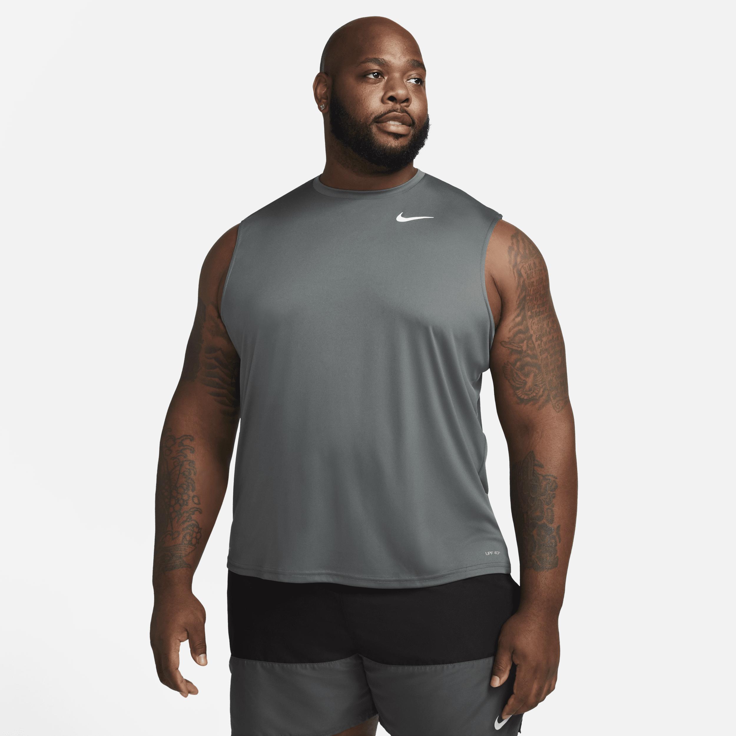 Nike Dri-fit Sleeveless Swim Hydroguard In Grey, in Gray for Men | Lyst