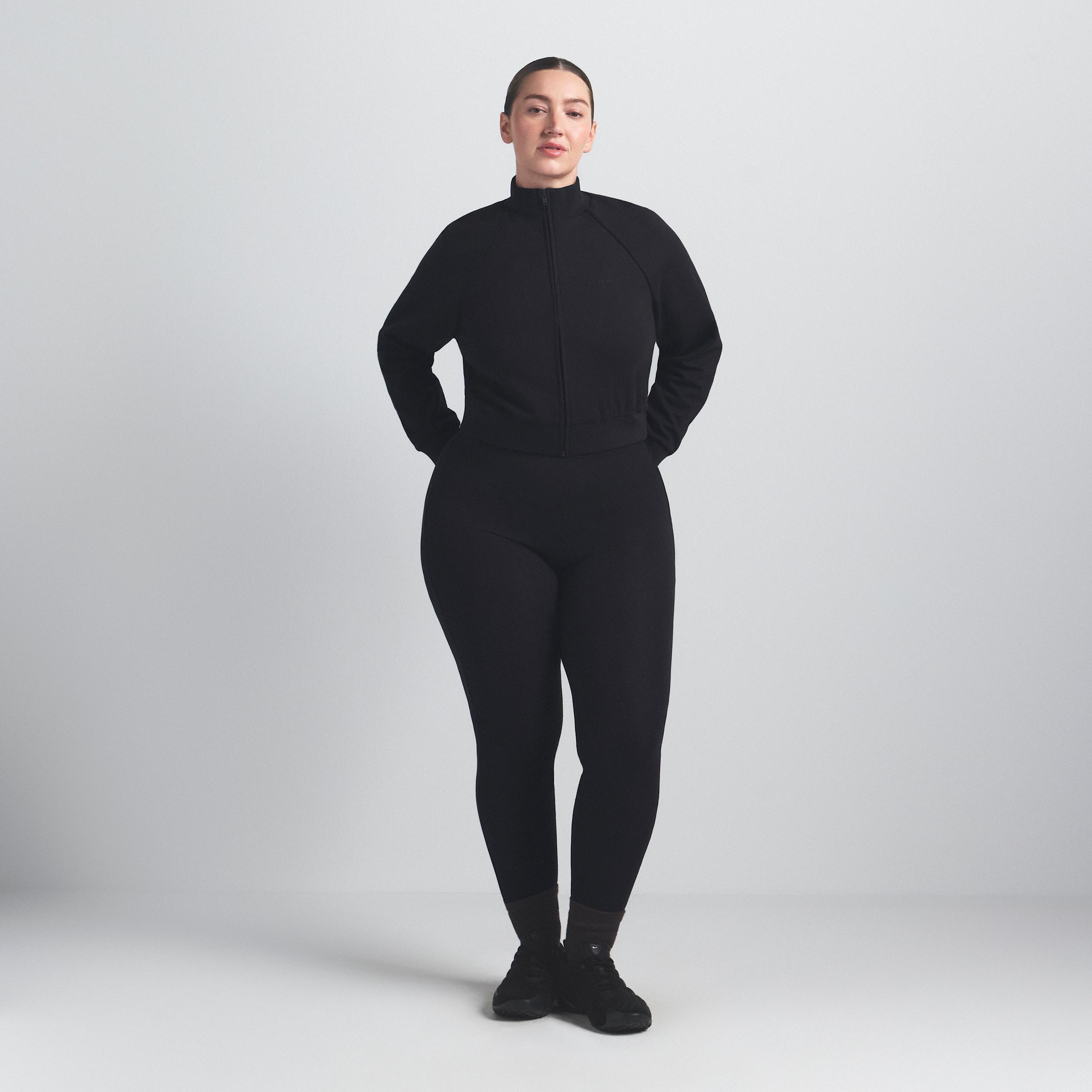 Nike Skims Matte Tricot Track Jacket in Black | Lyst