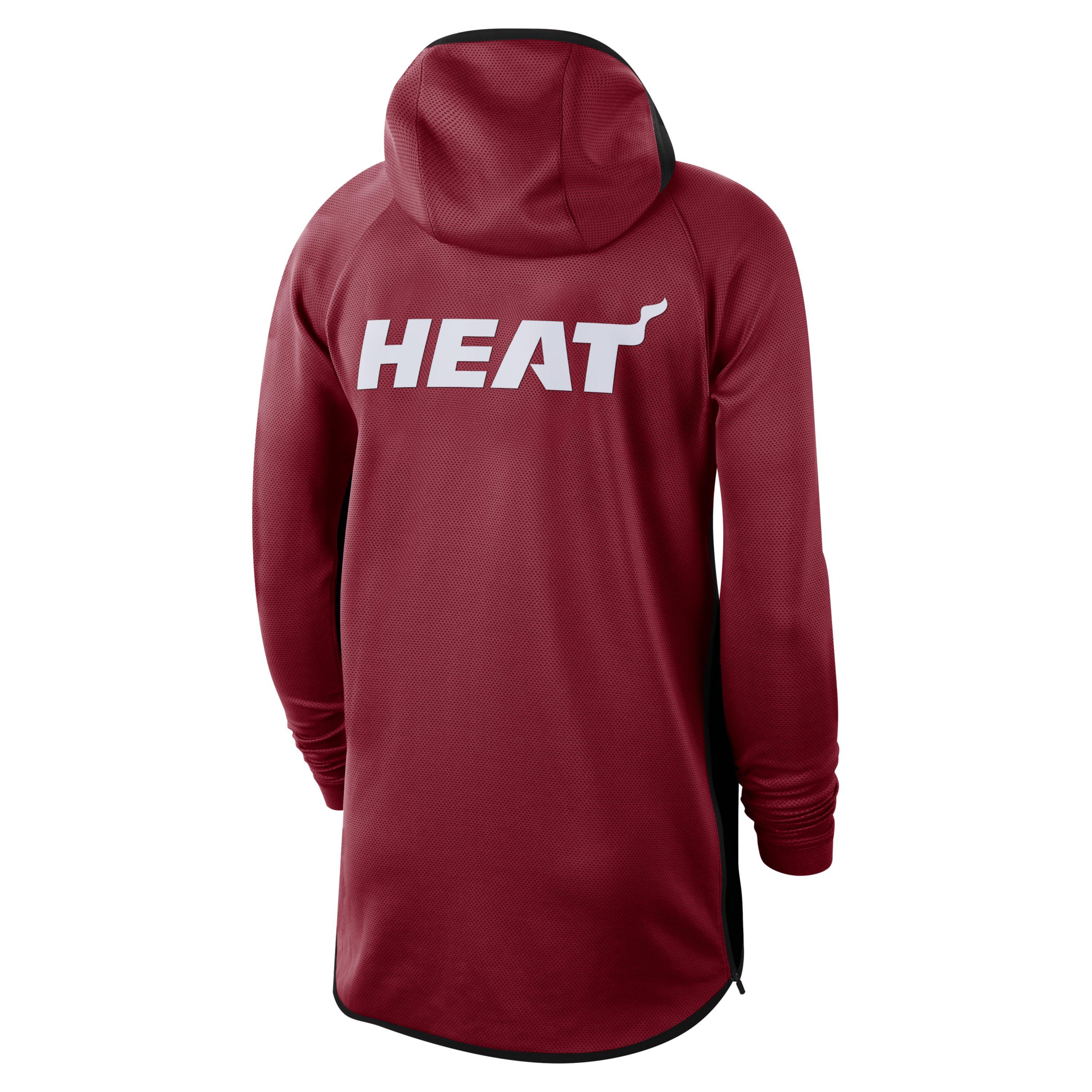 Nike Miami Heat Therma Flex Showtime Nba Hoodie in Red for Men - Lyst