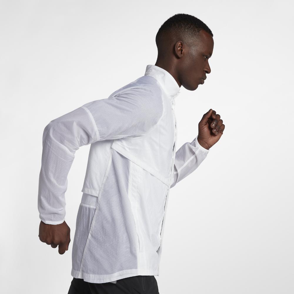 Nike Synthetic Run Division Men's Running Jacket in White for Men | Lyst