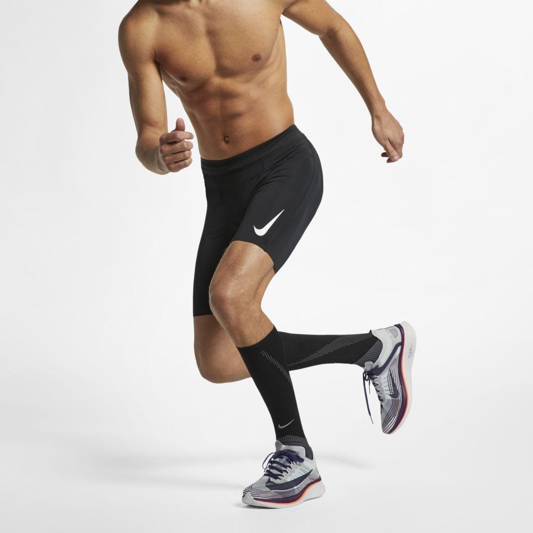 Nike Aeroswift 1/2-length Running Tights in Black for Men - Lyst