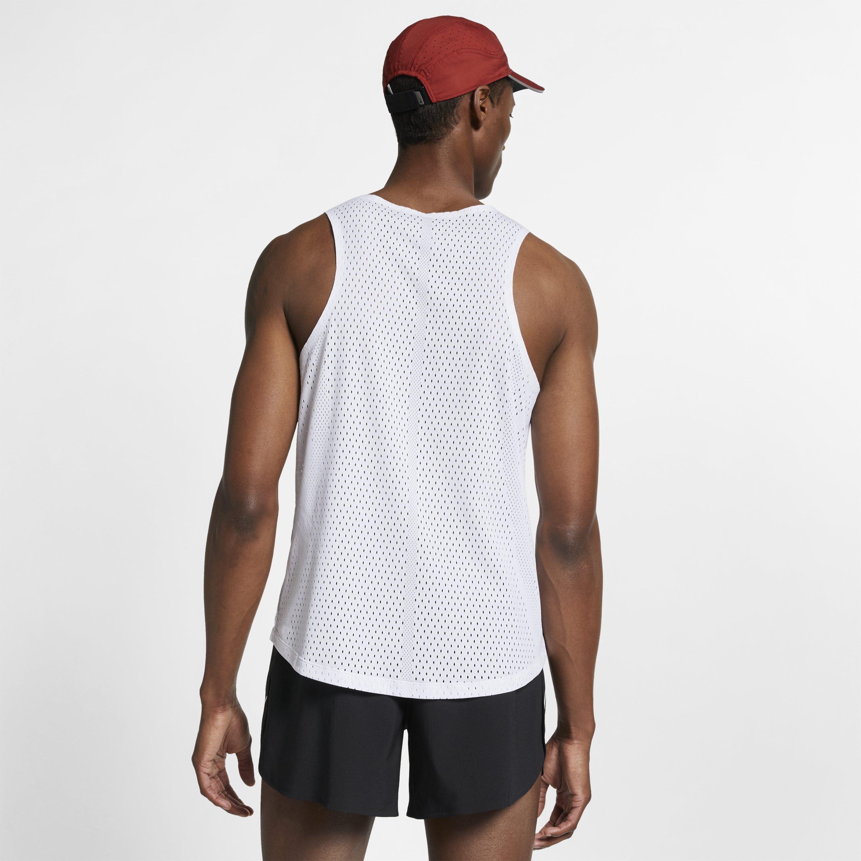 nike aeroswift tank white