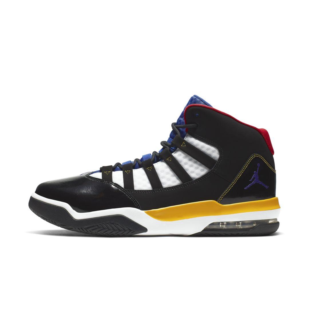 nike air jordan max aura black orange