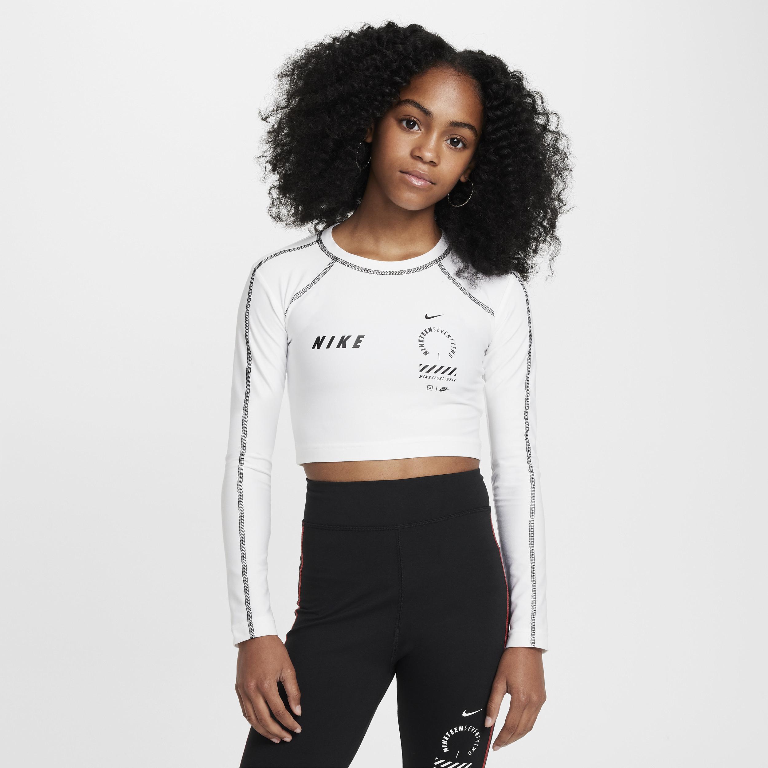 Girls nike crop top hotsell