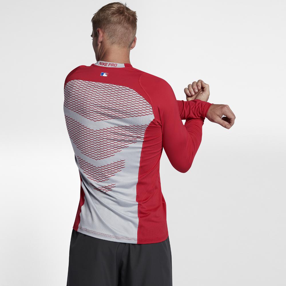 nike pro hypercool men's long sleeve baseball top
