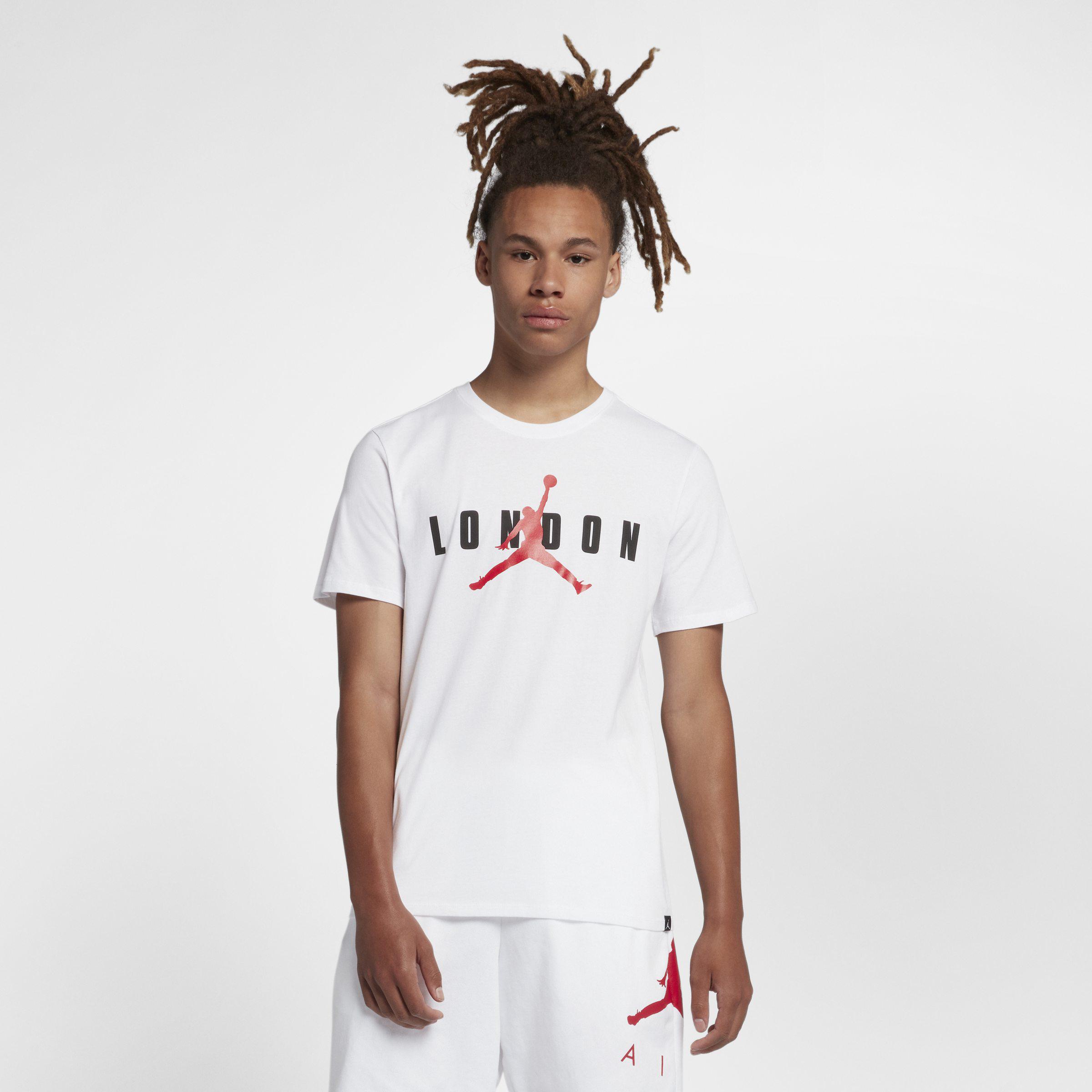 Nike Cotton Jordan Sportswear City (london) T-shirt in White for Men | Lyst  UK