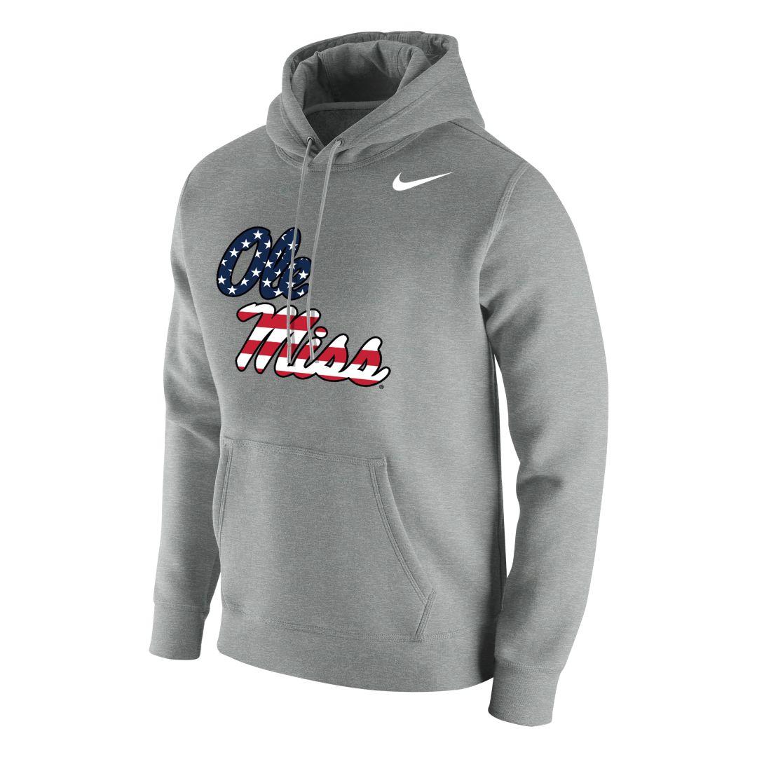 Nike College (ole Miss) Hoodie in Gray for Men | Lyst