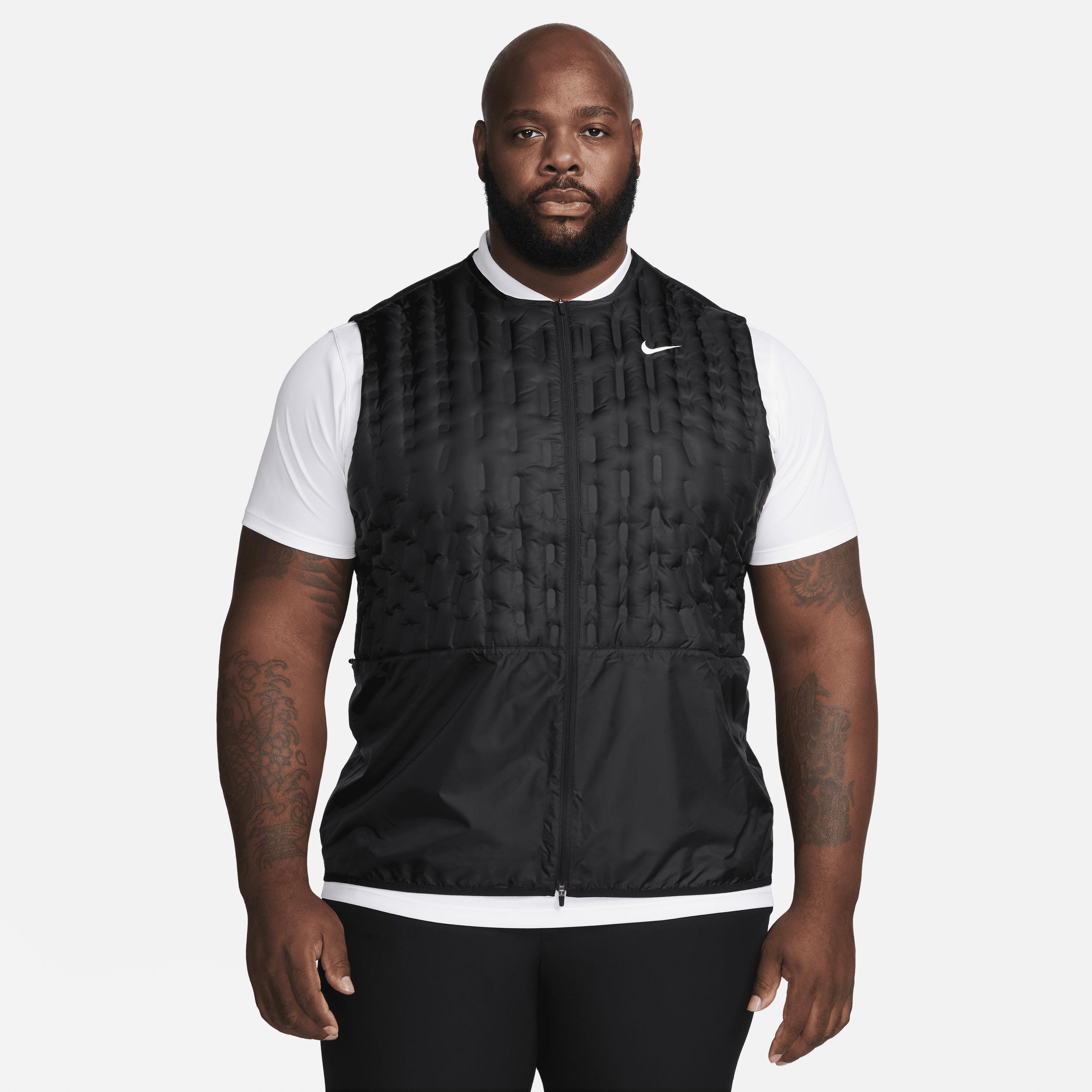 Nike Therma-fit Repel Full-zip Down Golf Vest in Black for Men | Lyst