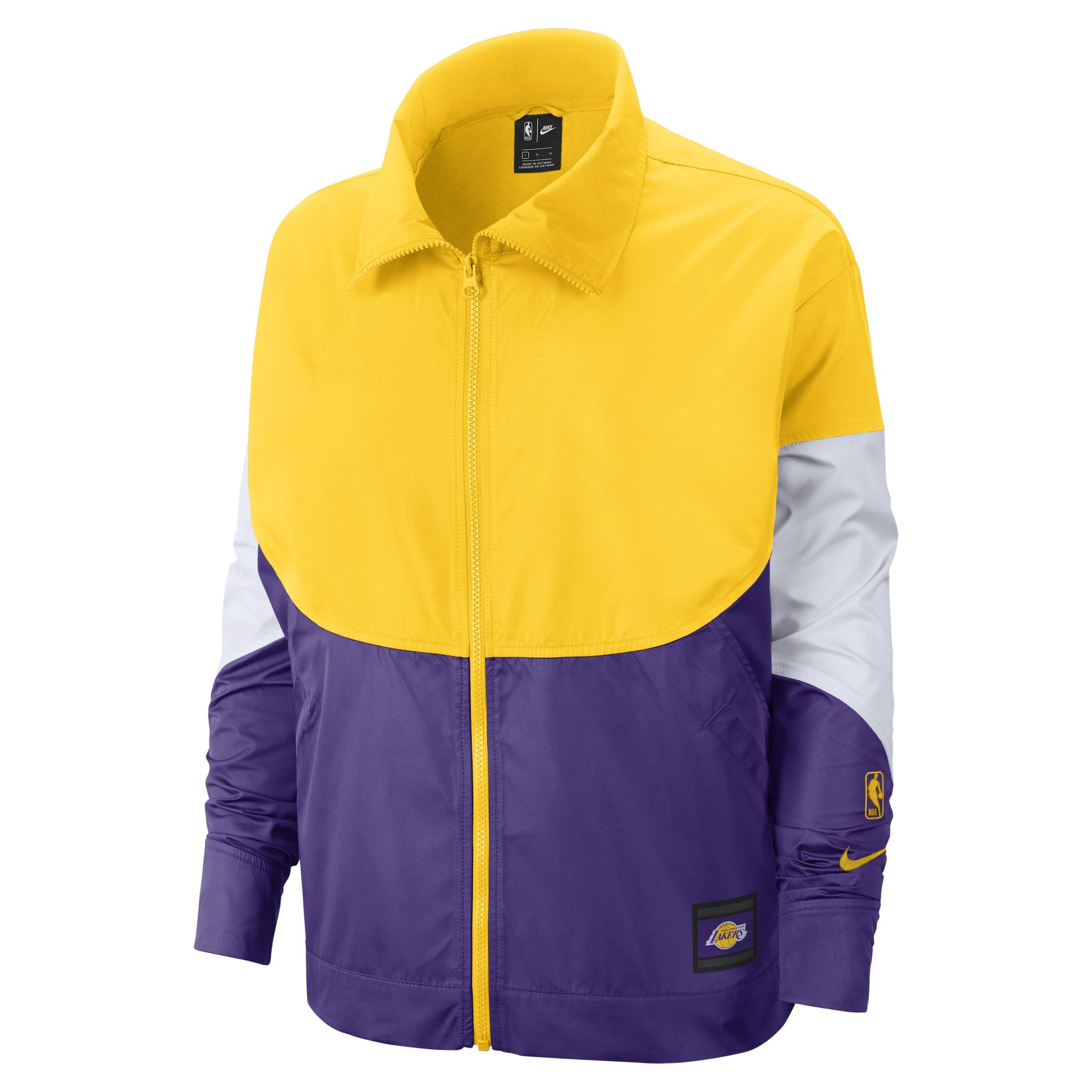 Nike Los Angeles Lakers Nba Jacke In Gelb Lyst