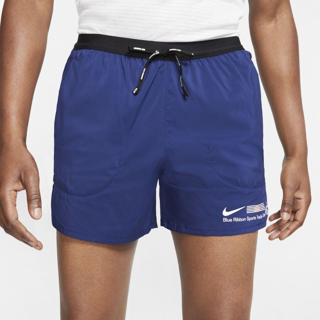 nike running flex stride 5in shorts in blue