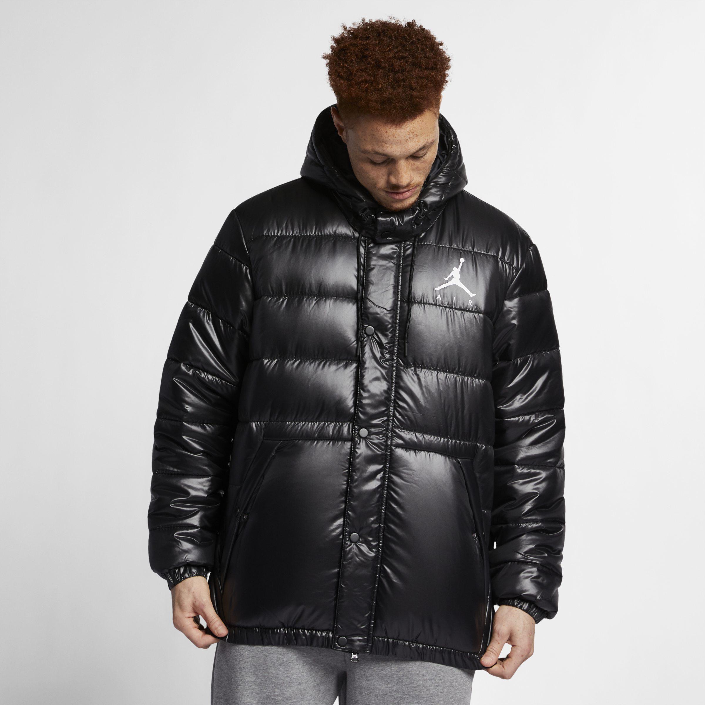 Nike Synthetic Jordan Jumpman Puffer Jacket in Black for Men | Lyst UK